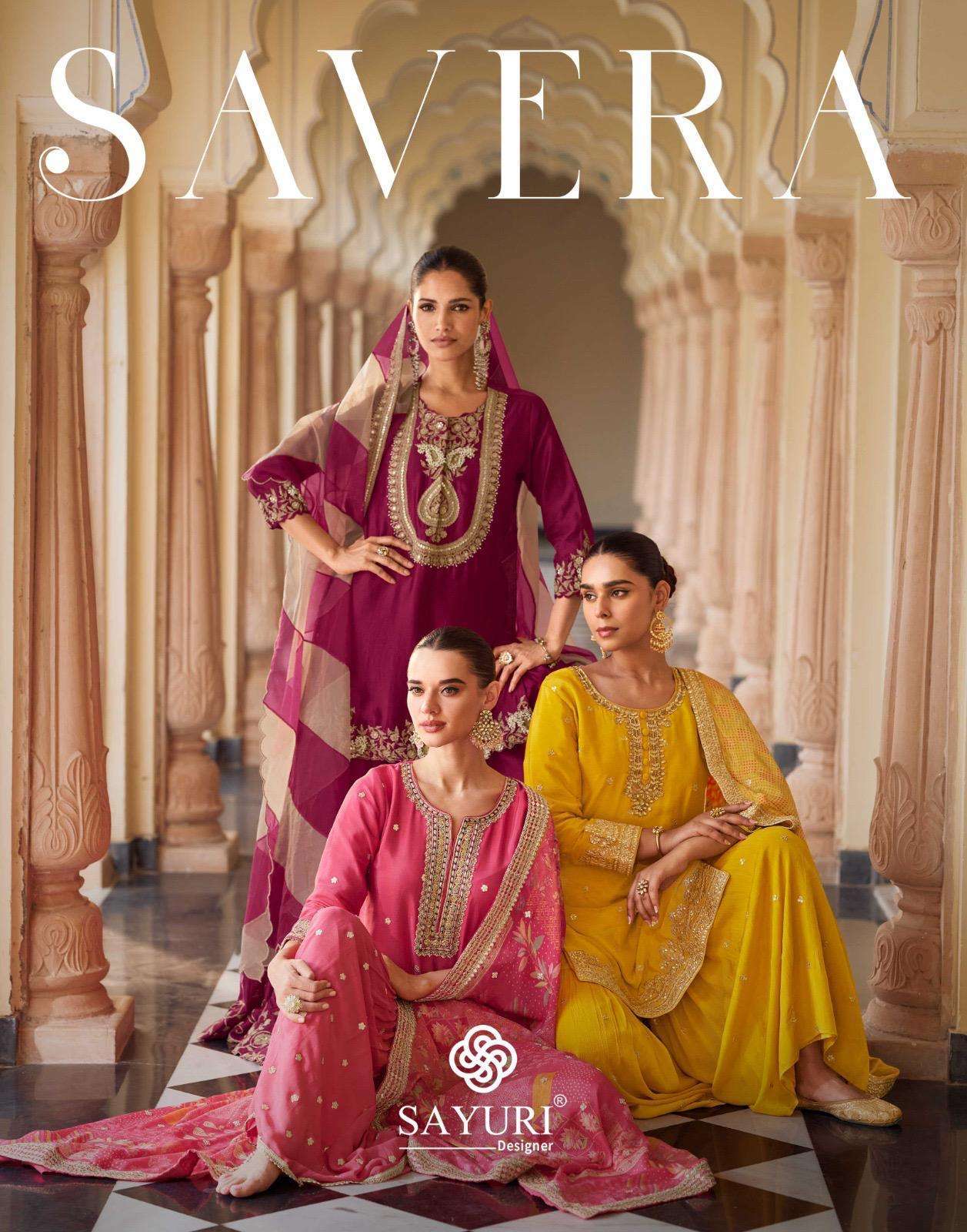 SAYURI SAVERA 5753 TO 5756 PREMIUM SILK SUIT WHOLESALER IN SURAT 