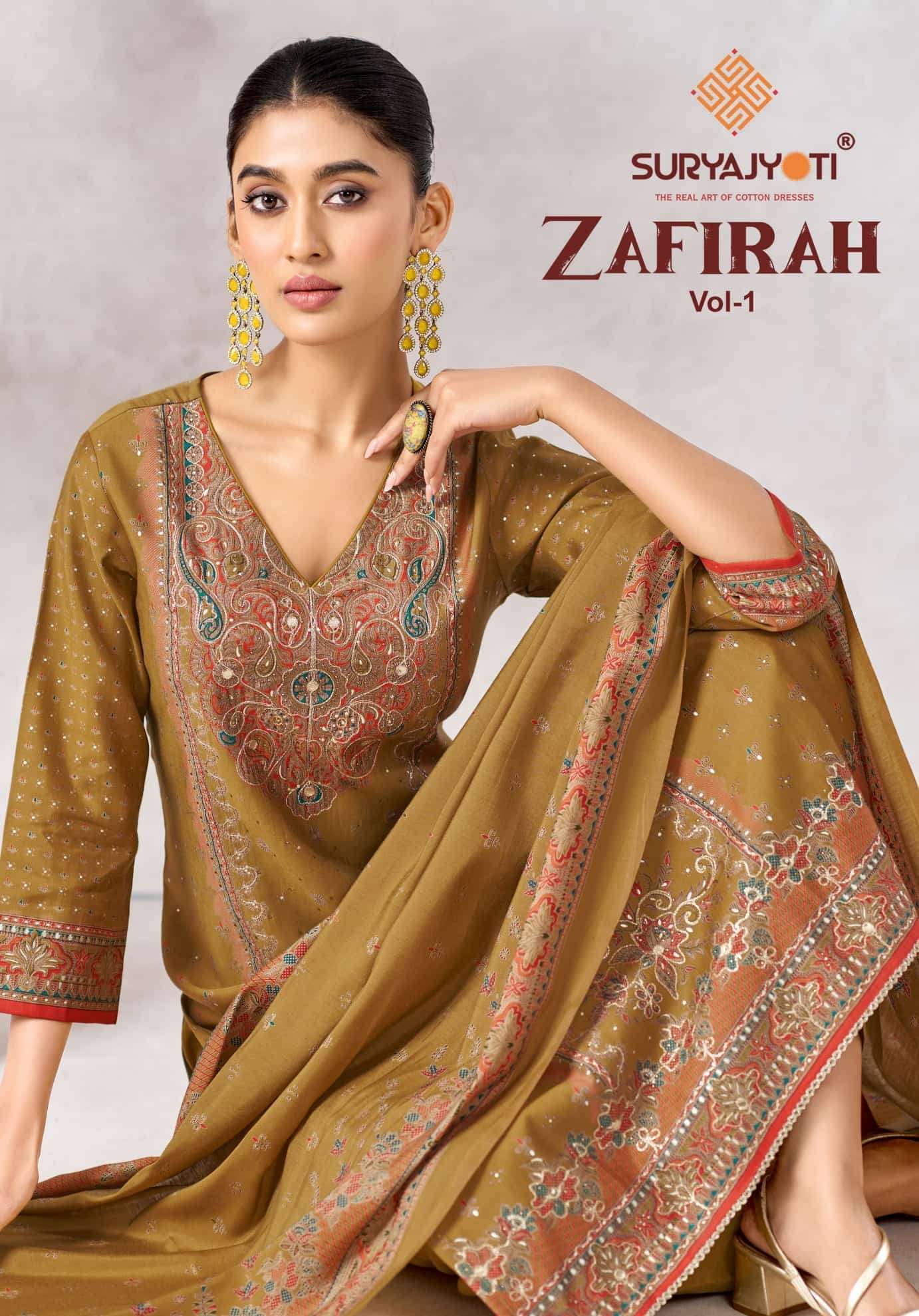 SURYAJYOTI ZAFIRAH VOL 1 MODAL SILK PRINTED SALWER KAMEEZ SUIT WHOLESALER 