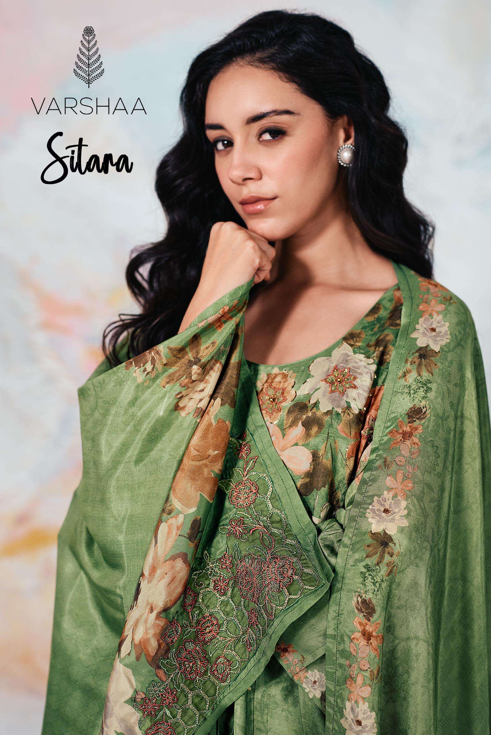 VARSHA FASHION SITARA FANCY MUSLIN LADIES SUIT WHOLESALER BEST RATE 