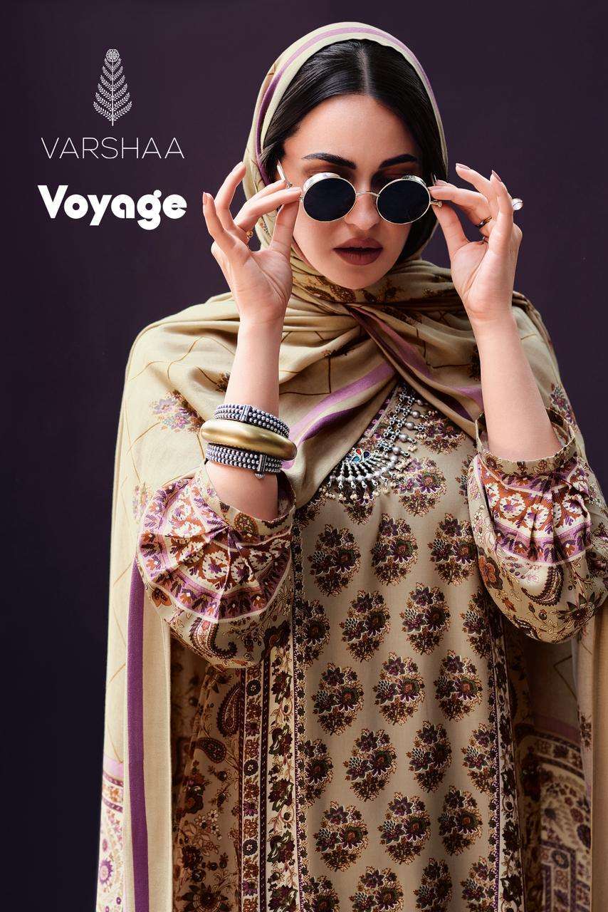VARSHA VOYAGE WINTER COLLECTION VISCOSE PASHMINA SUIT WHOLESALER BEST RATE 