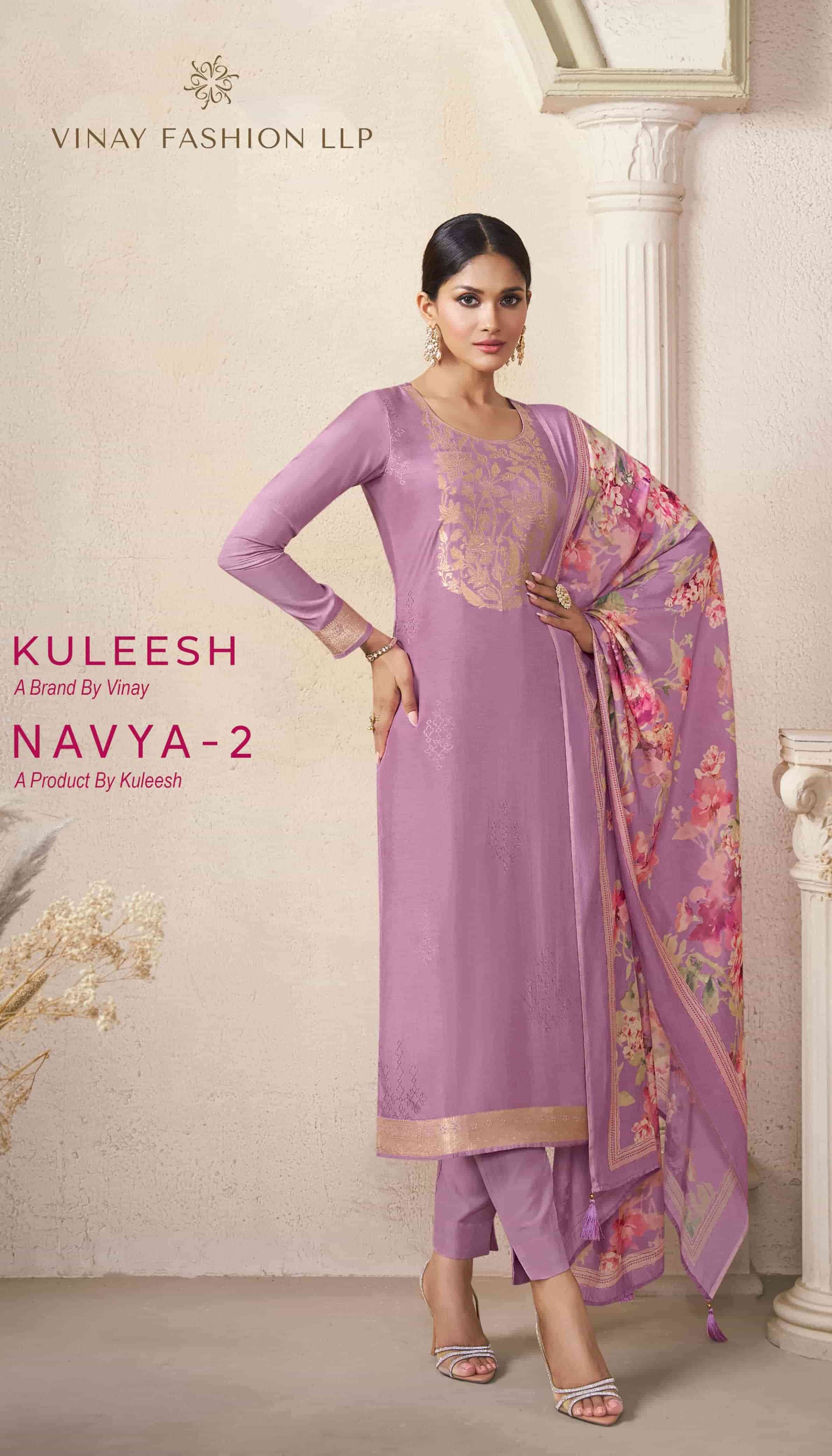 VINAY FASHION KULEESH NAVYA VOL 2 VISCOSE MUSLIN LADIES SUIT DEALER 