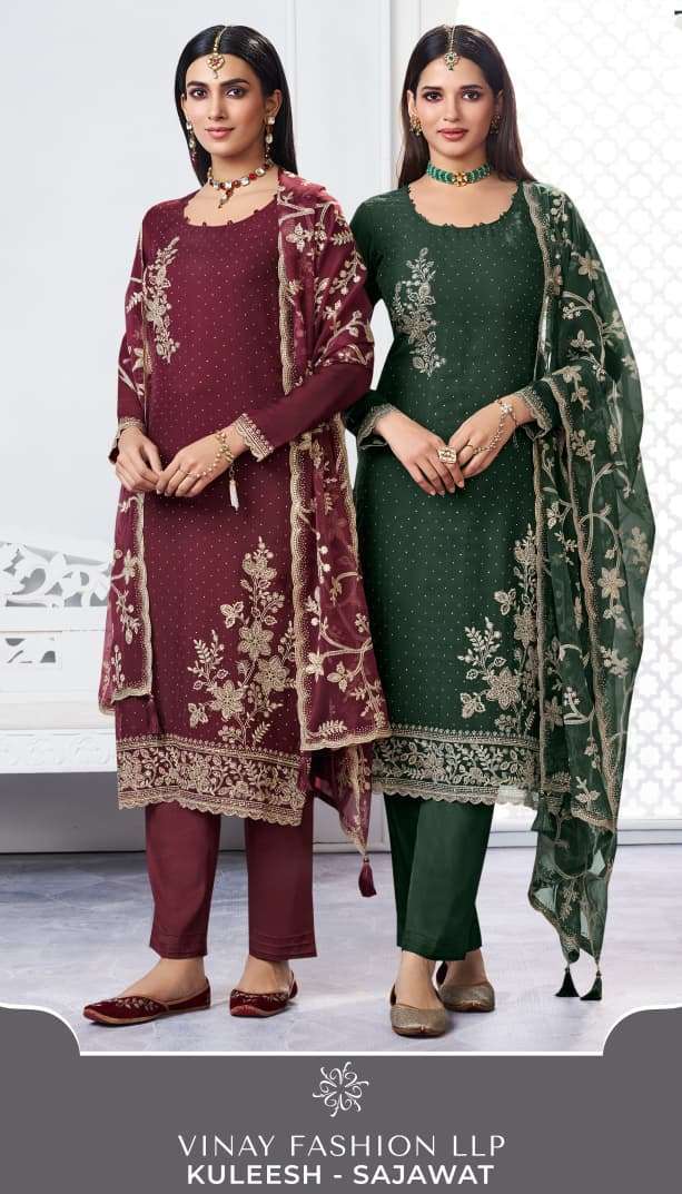 VINAY FASHION KULEESH SAJAWAT DESIGNER LADIES SUIT WHOLESALER BEST RATE 
