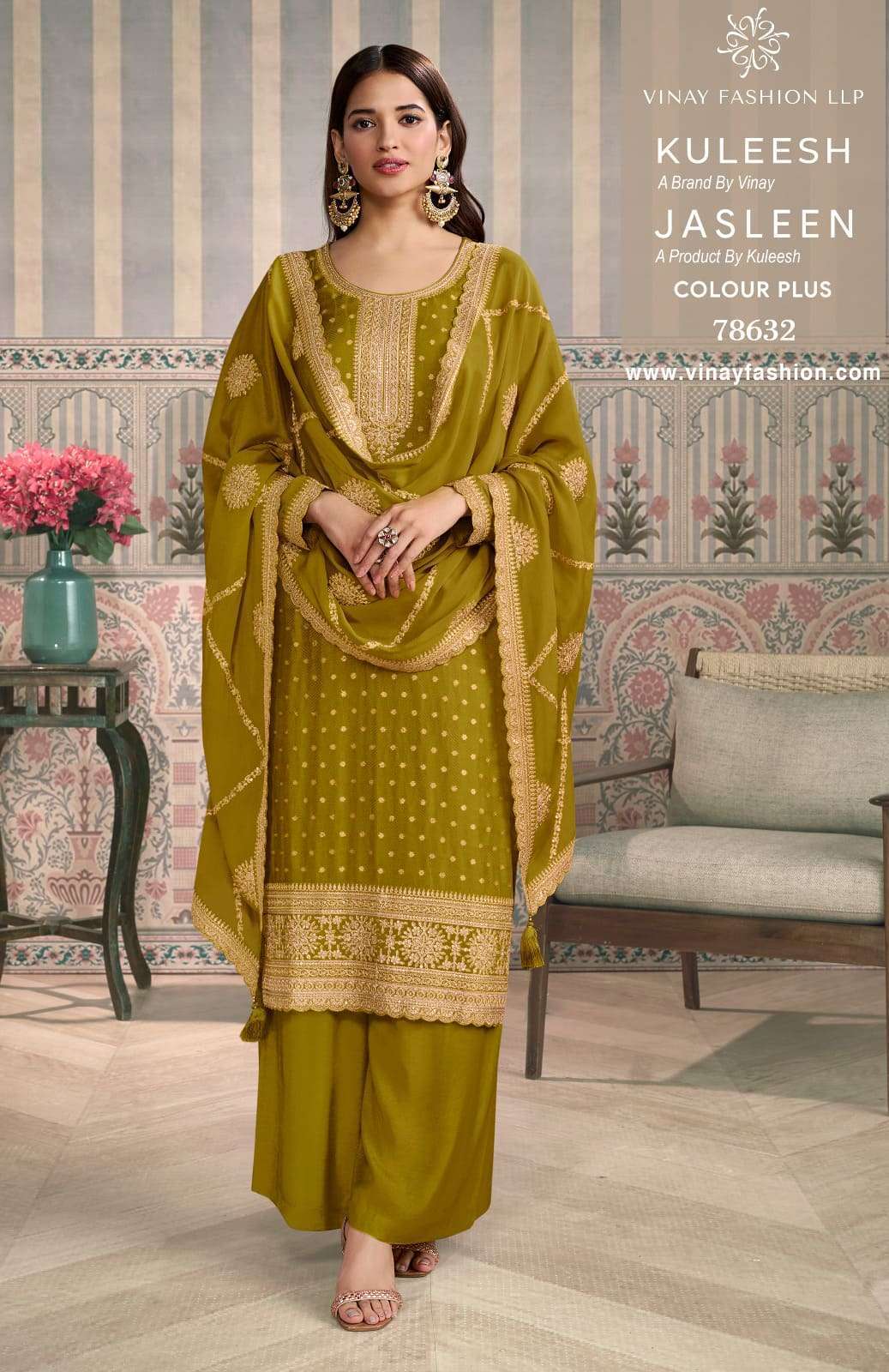 VINAY FASHION KULESH JASLEEN COLOUR PLUS PREMIUM SILK LADIES SUIT WHOLESALER 2026