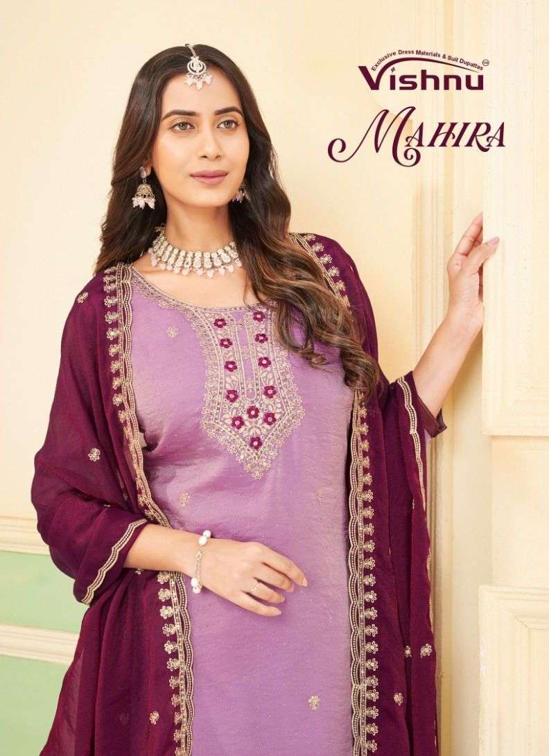 VISHNU MAHIRA MOSS NECK EMBRODERY SALWER KAMEEZ SUIT WHOLESALER 