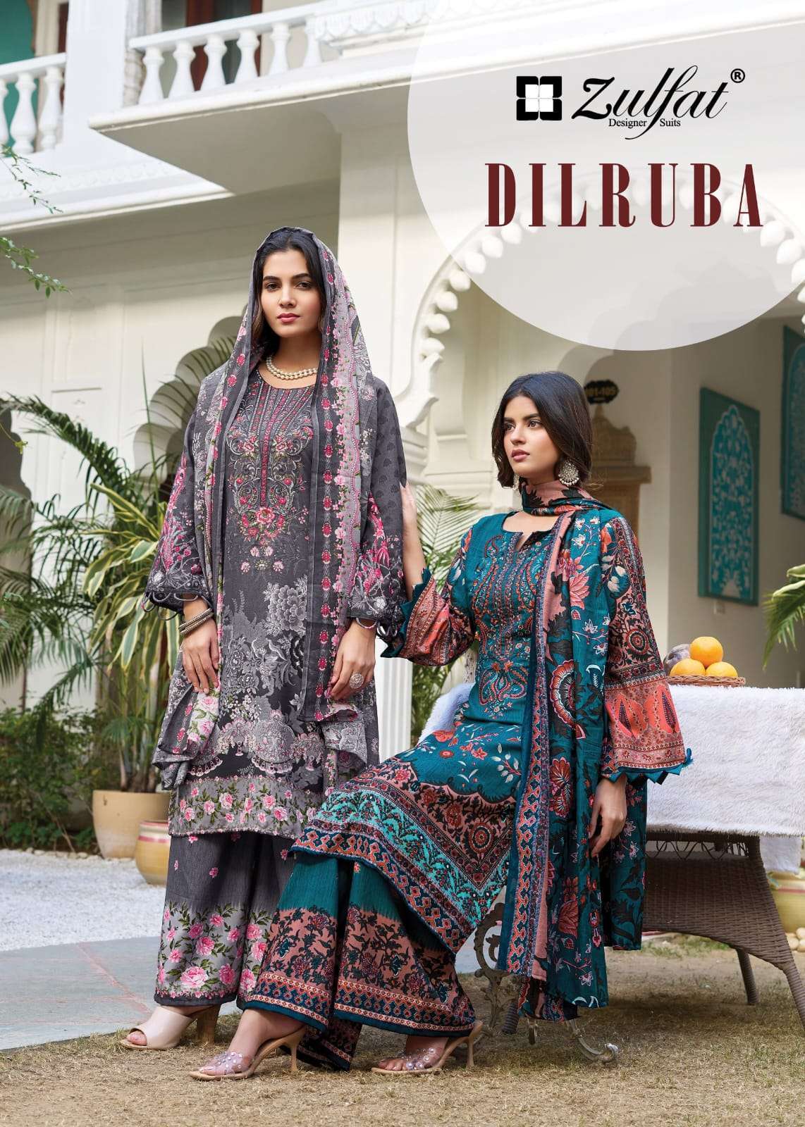 ZULFAT DESIGNER DILRUBA RAYON PRINTED SUIT WHOLESALER BEST RATE 