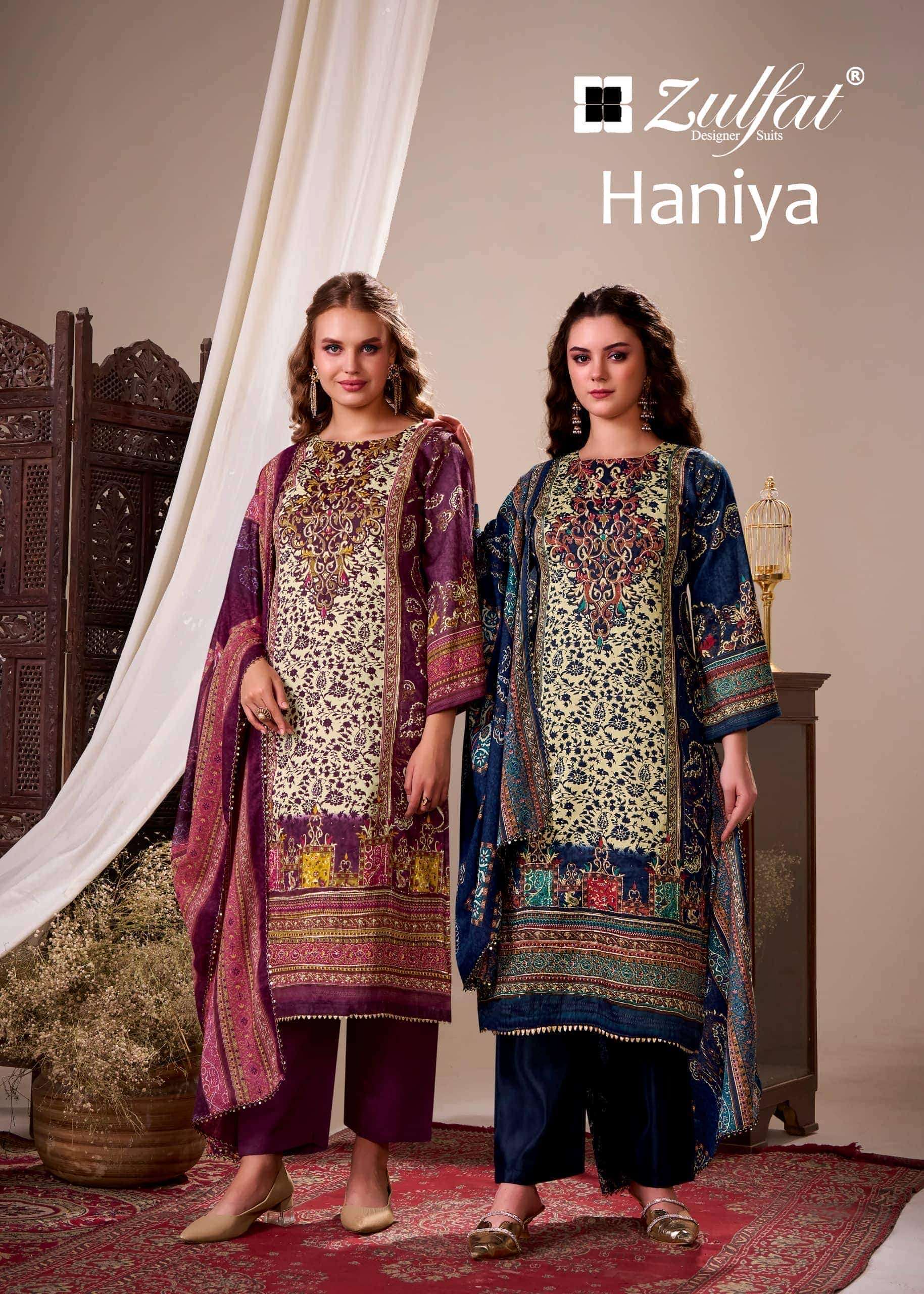 ZULFAT DESIGNER HANIYA JAM COTTON EMBROIDERY SUIT WHOLESALER 2026