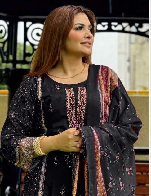 AL ZOHAIB 1368 COTTON HEAVY EMBROIDERY SUIT WHOLESALER 
