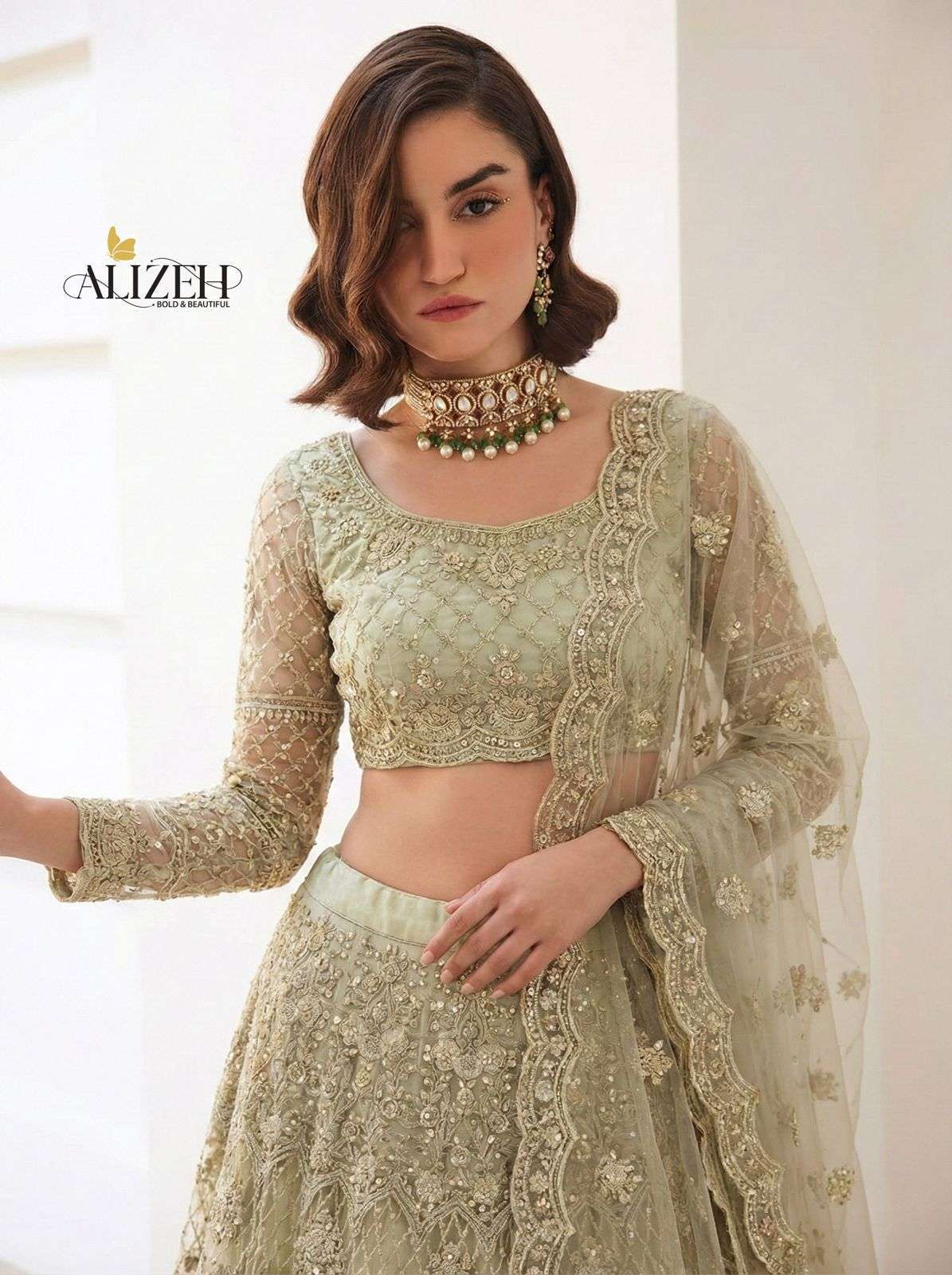 ALIZEH 1081 WEDDING LEHNGA EXPORTER BEST RATE 