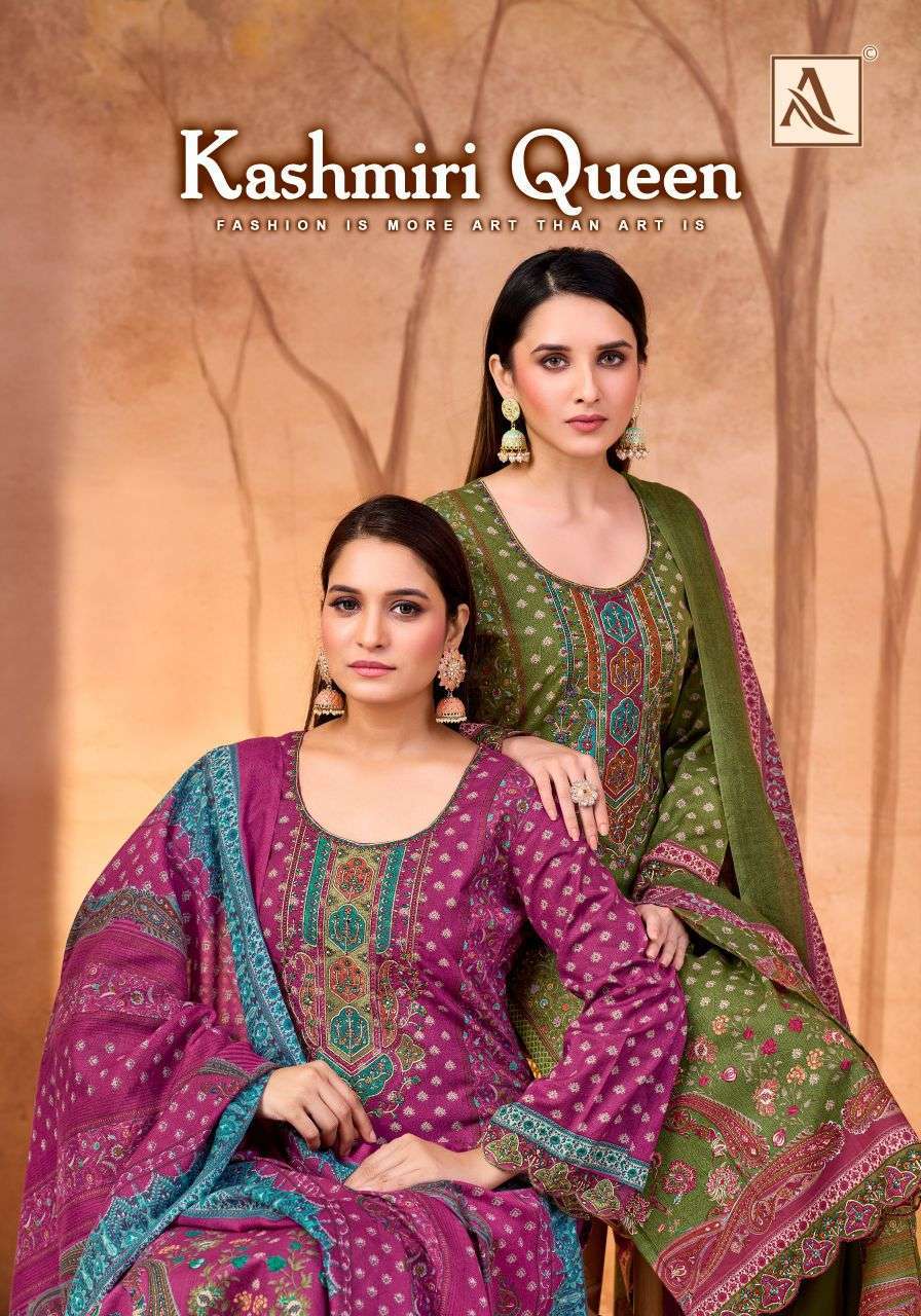 ALOK SUIT KASHMIRI QUEEN PURE CAMRIC COTTON SUIT WHOLESALER 