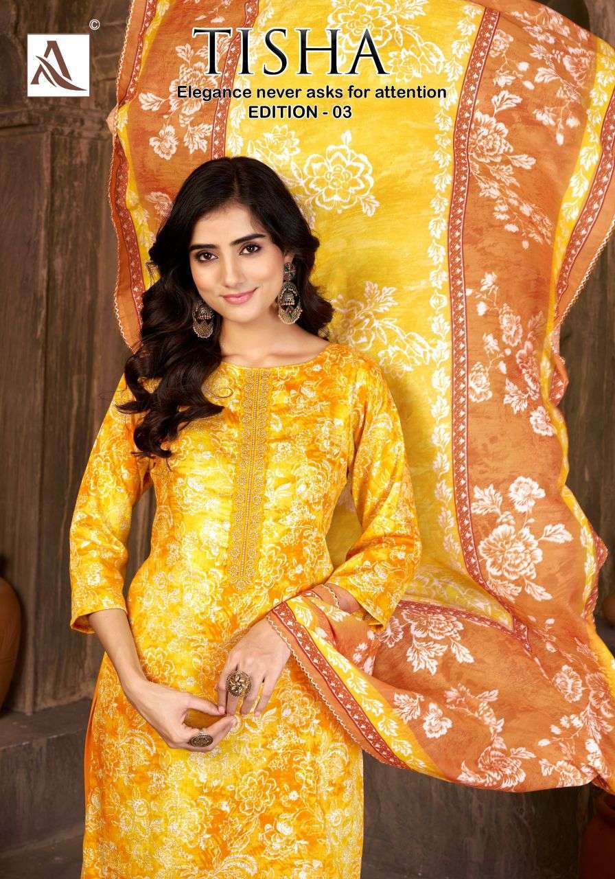 ALOK SUIT TISHA EDITION 3 VISCOSE ZAM SUIT WHOLESALER BEST RATE 