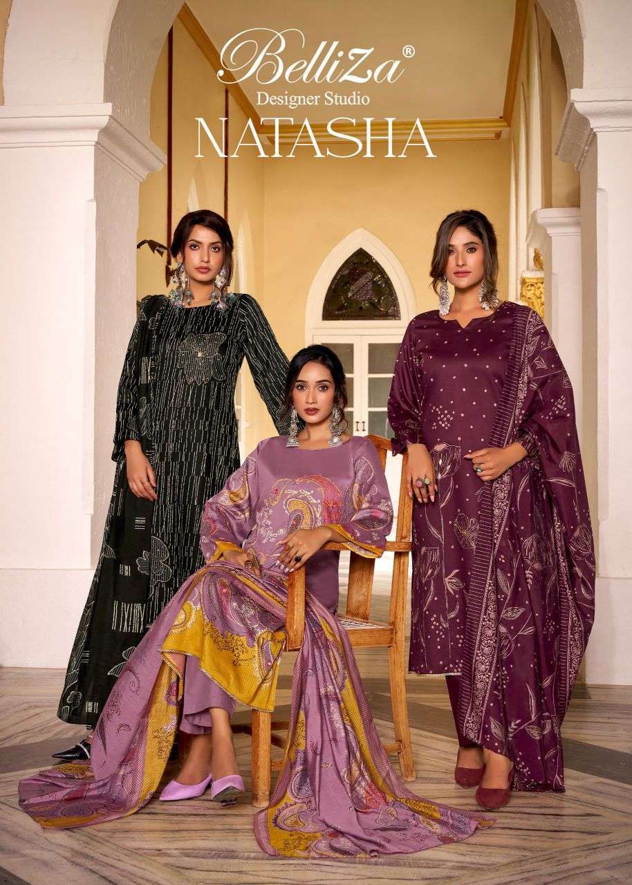 BELLIZA DESIGNER NATASHA JAM COTTON SUIT WHOLESALER BEST RATE