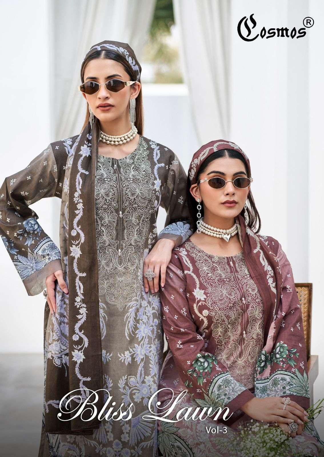 COSMOS BLISS LAWN VOL 3 COTTON PAKISTANI SUIT WHOLESALER BEST RATE 2026