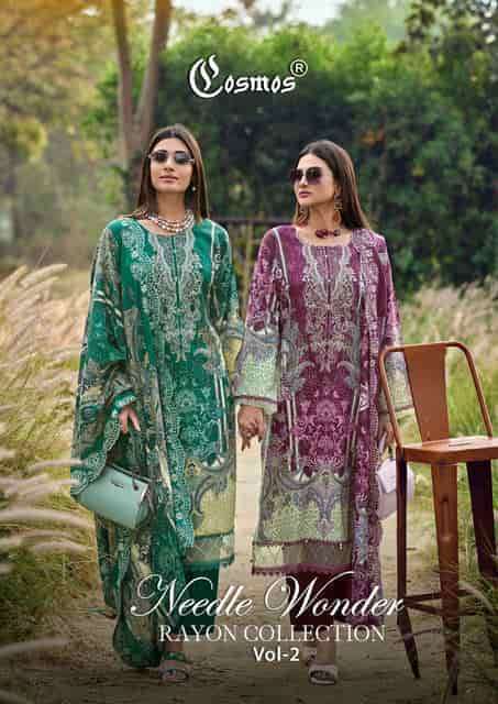 COSMOS FASHION NEEDLE WONDER RAYON VOL 2 DESIGNER EMBROIDERY WORK SALWER KAMEEZ 