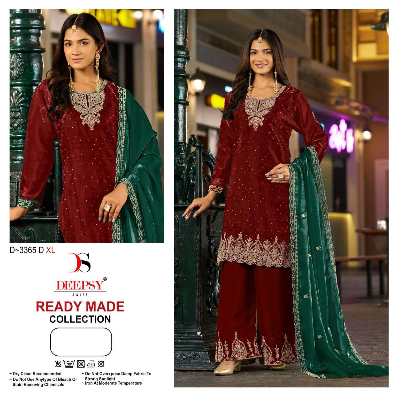 DEEPSY SUIT 3365 COLORS JIMMY CHU SATIN EMBROIDERY READYMADE SUIT WHOLESALER 
