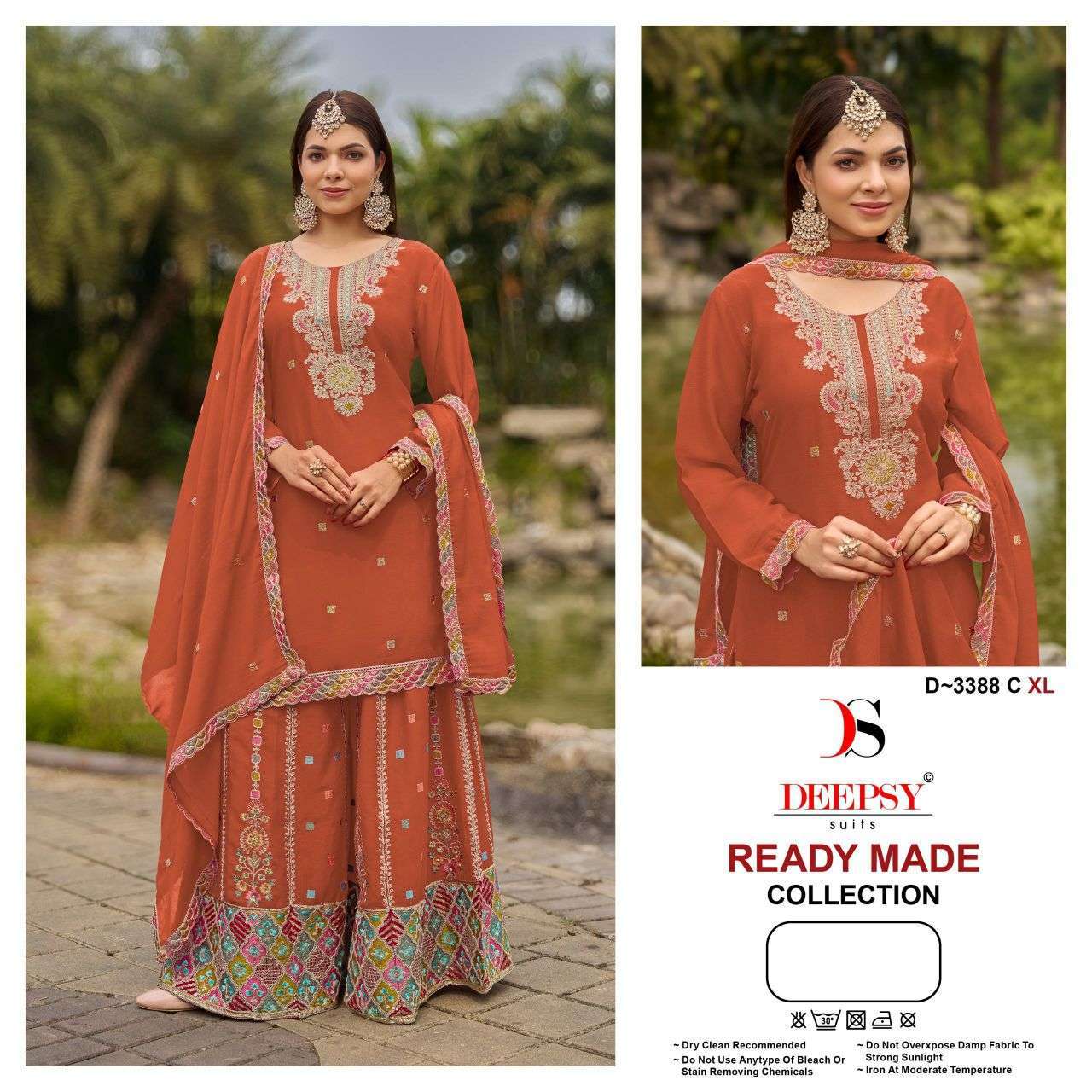 DEEPSY SUIT 3388 CHINON WITH HEAVY EMBROIDERED READYMADE SALWER KAMEEZ 2026