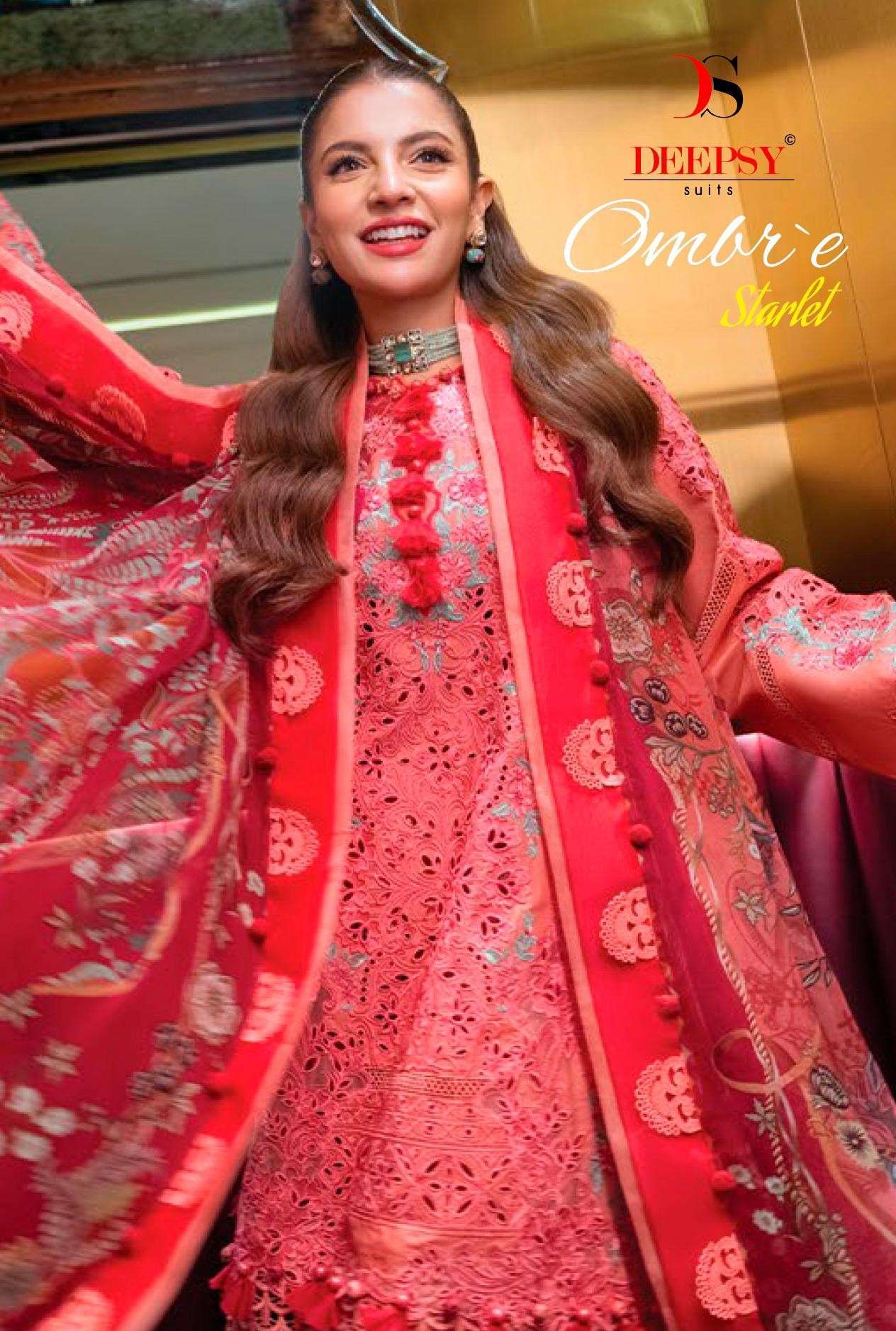 DEEPSY SUIT OMBRE STARLET PAKISTANI COTTON SUIT WHOLESALER 2026