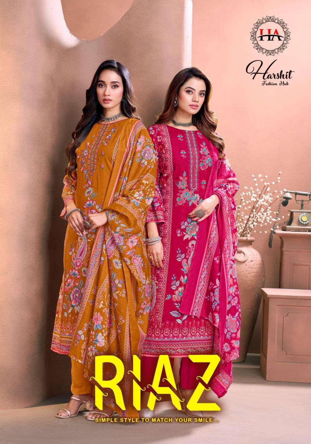 HARSHIT FASHION RIAZ VISCOSE RAYON EMBROIDERED SALWER KAMEEZ WHOLESALER 2026