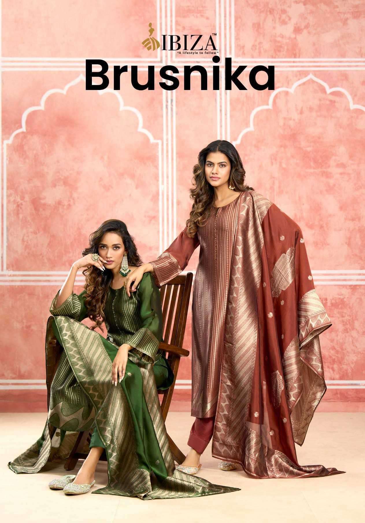 IBIZA LIFESTYLE BRUSNIKA BANGLORY SILK JACQUARD SUIT WHOLESALER 