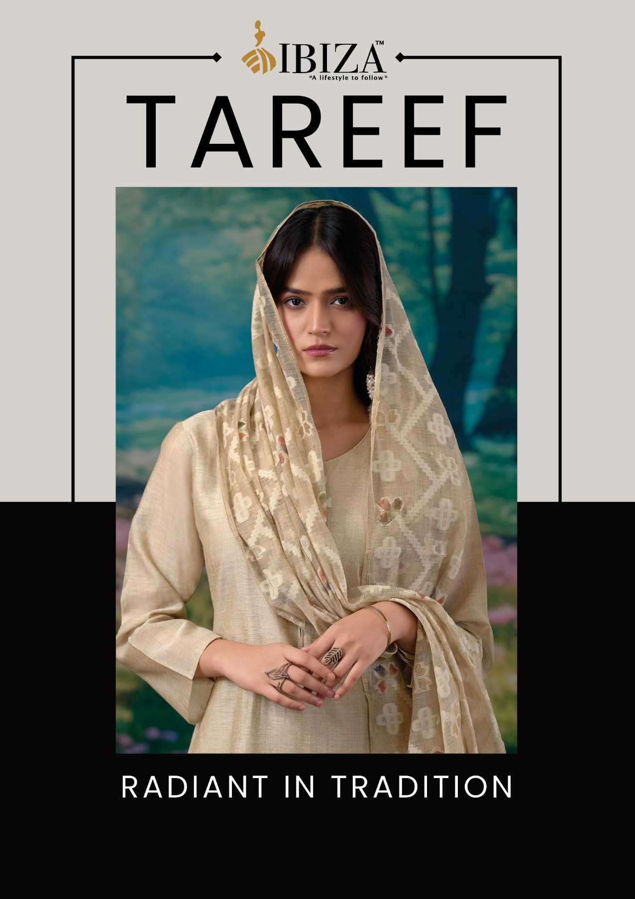 IBIZA LIFESTYLE TAREEF ORGENIC COTTON FANCY WORK DESIGNER SALWER KAMEEZ WHOLESALER 