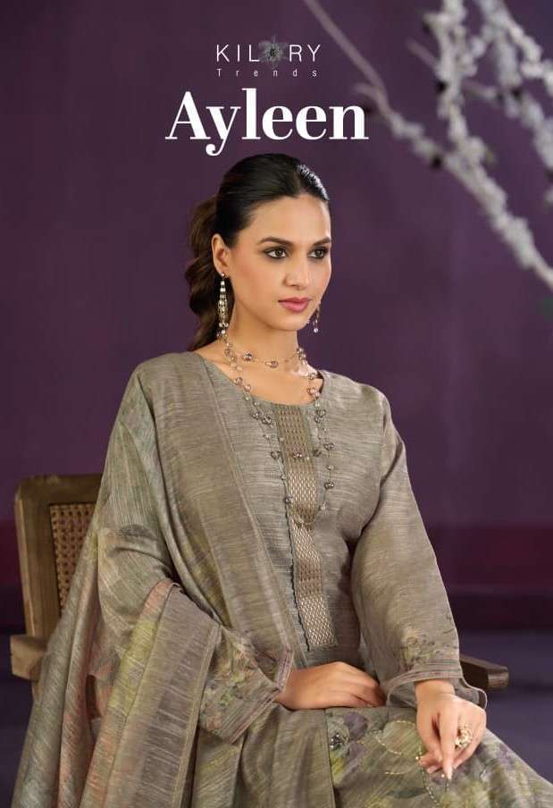 KILORY TRENDZ AYLEEN DESIGNER BHAGALPURI SILK SALWER KAMEEZ BEST RATE 