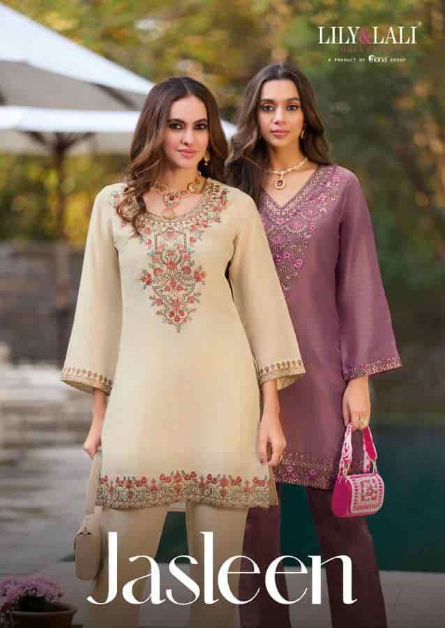 LILY AND LALI JASLEEN VISCOSE SHIMMER READYMADE CORD SET WHOLESALER 