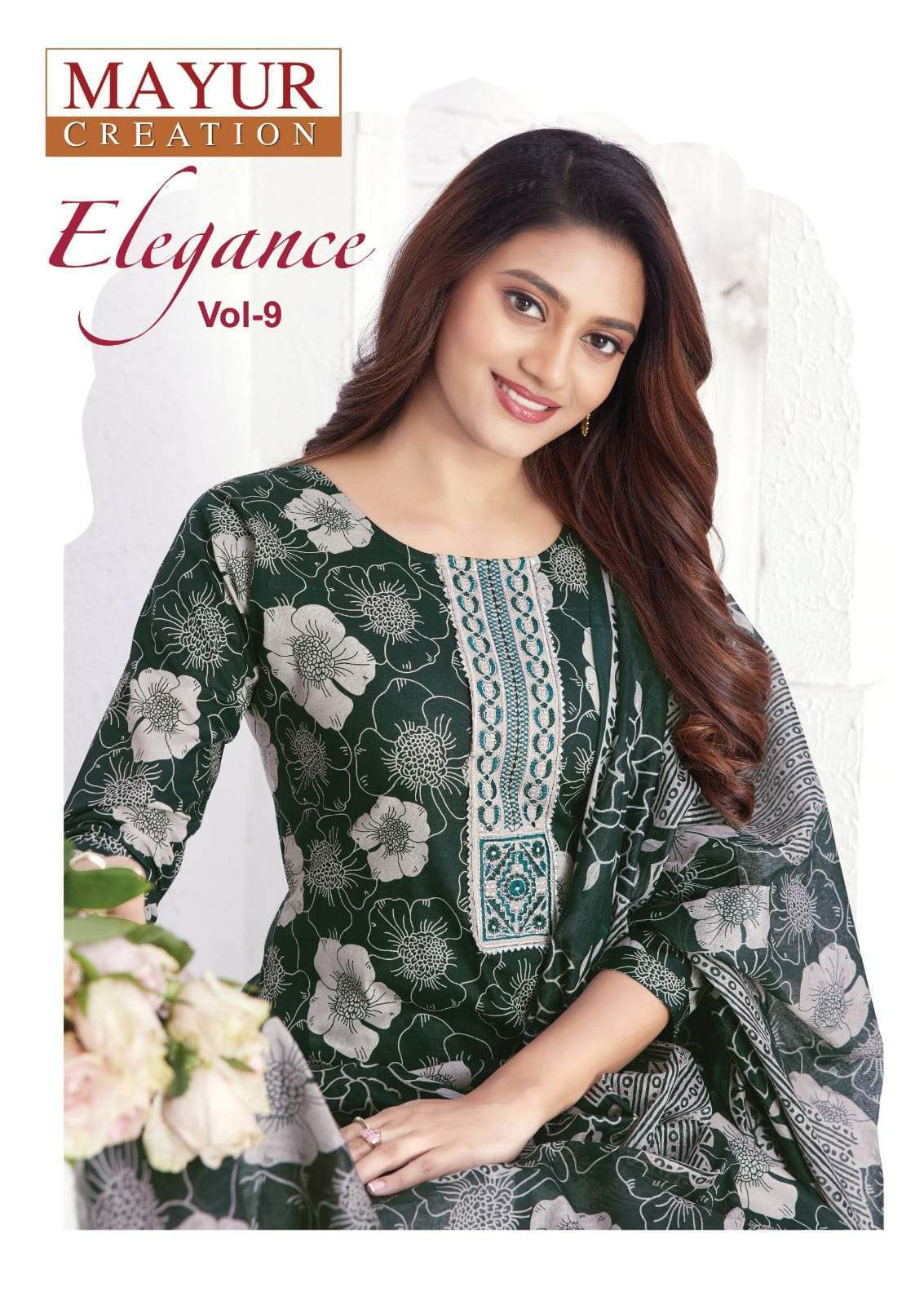 MAYUR CREATION ELEGANCE VOL 9 READYMADE COTTON 3 PIECE SET CATALOG WHOLESALER 