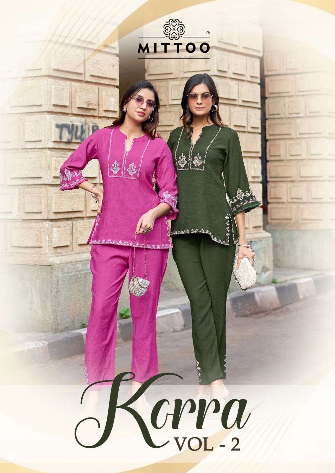 MITTOO KORRA VOL 2 VISCOSE THREAD WORK KURTI WHOLESALER 