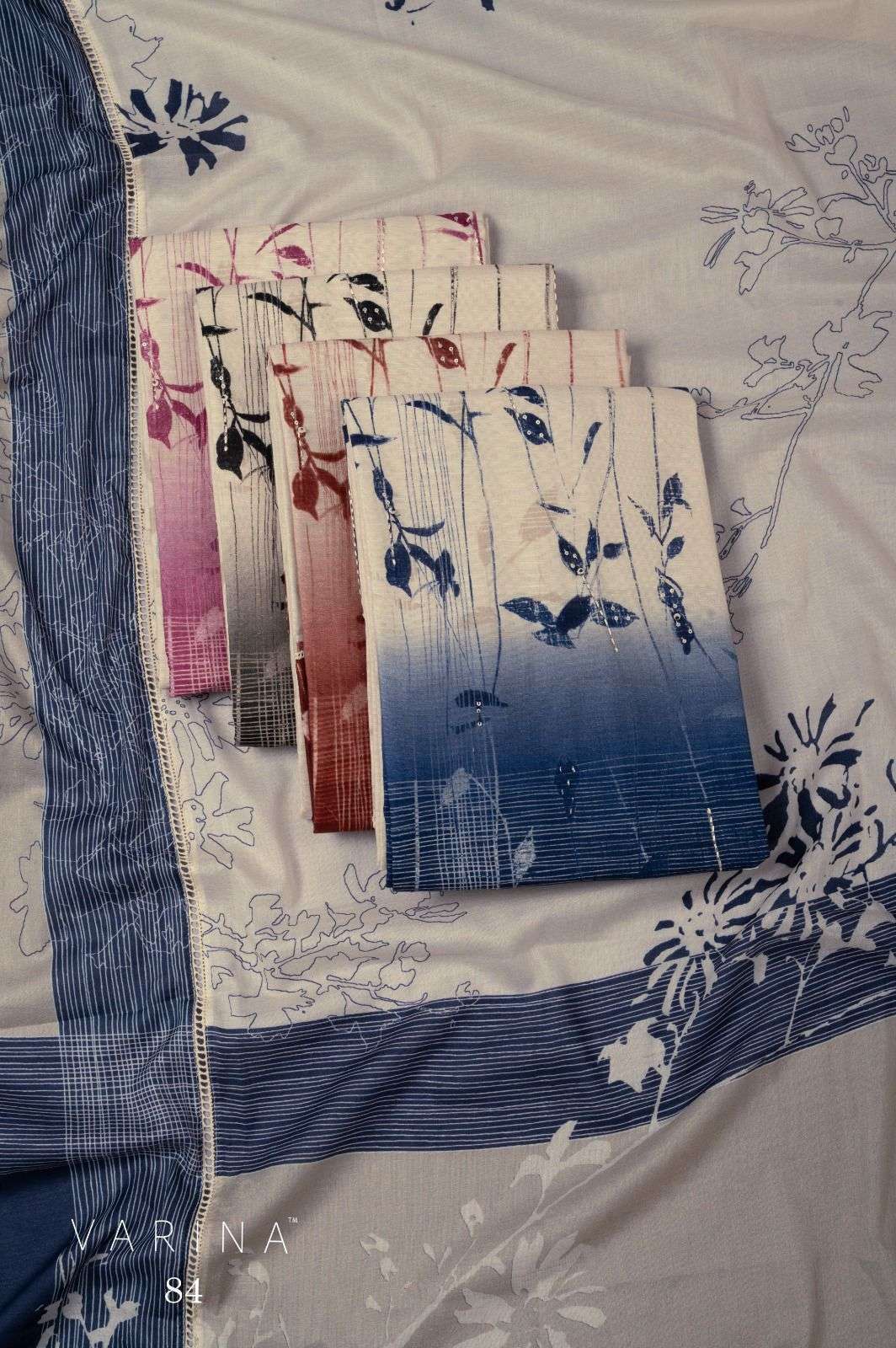 OMTEX VARINA 84 COLOURS COTTON PRINTED SALWER KAMEEZ SUIT WHOLESALER 