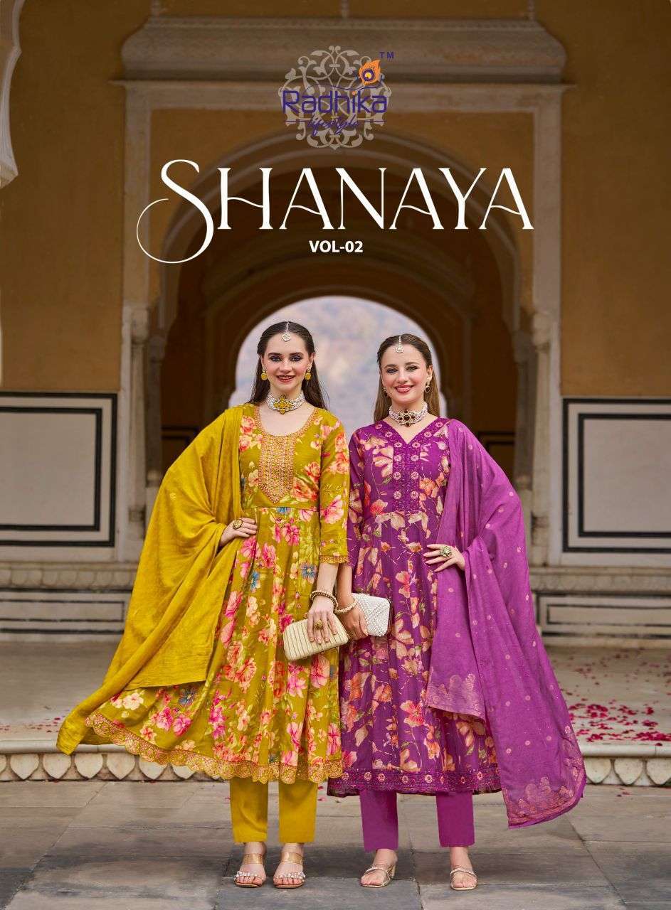 RADHIKA LIFESTYLE SHANAYA VOL 2 FANCY READYMADE 3 PIECE SUIT CATALOG WHOLESALER 2025