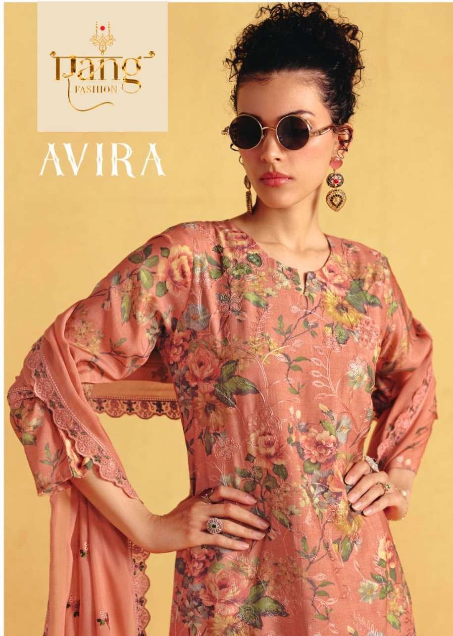 RANG FASHION AVIRA VISCOSE MUSLIN PRINTED SALWER KAMEEZ SUIT WHOLESALER 