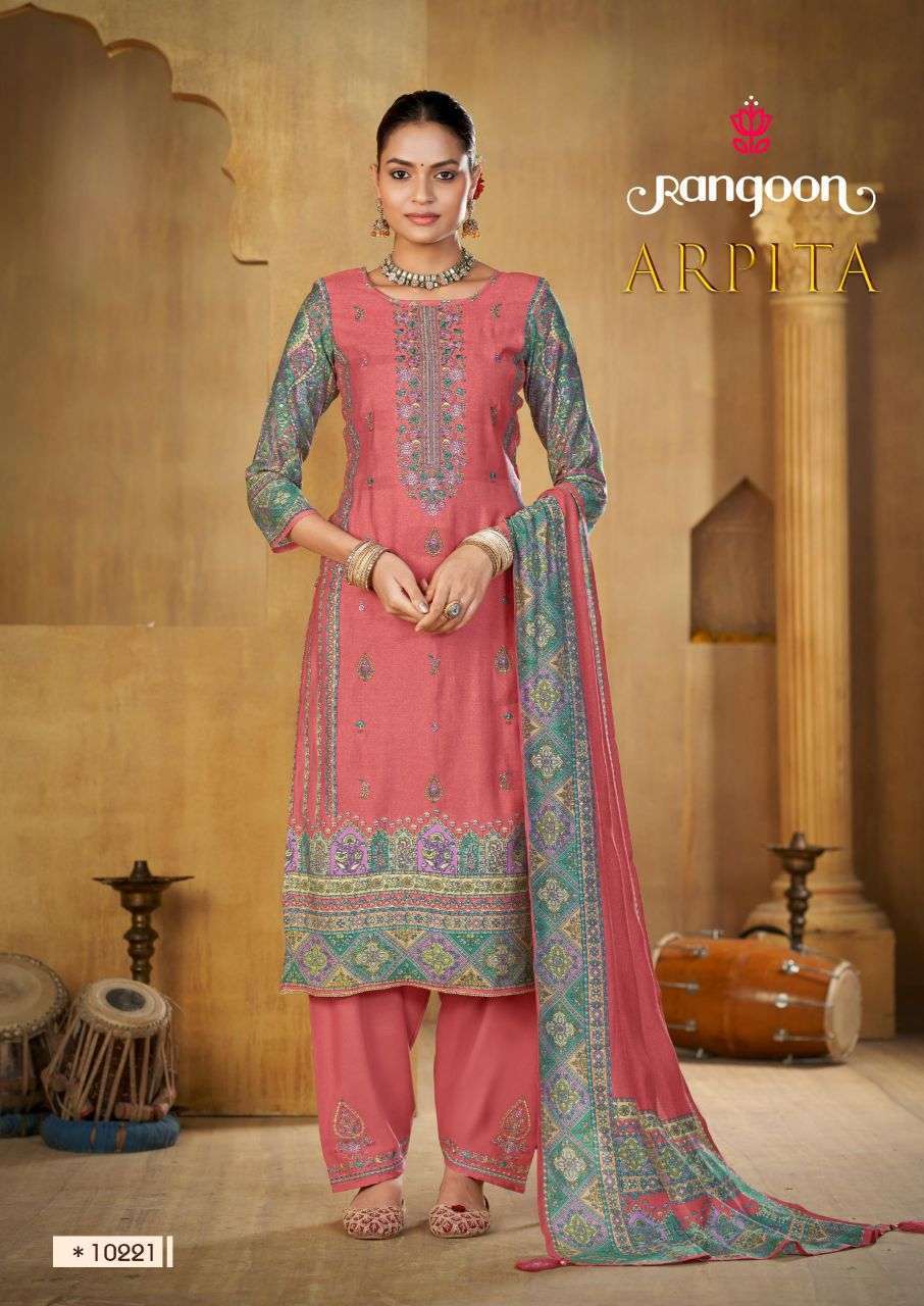 RANGOON ARPITA PURE MUSLIN PRINTED READYMADE SALWER KAMEEZ WHOLESALER 2026