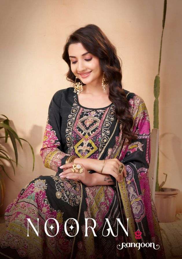 RANGOON NOORAN MUSLIN READYMADE 3 PCS SET WHOLESALER 