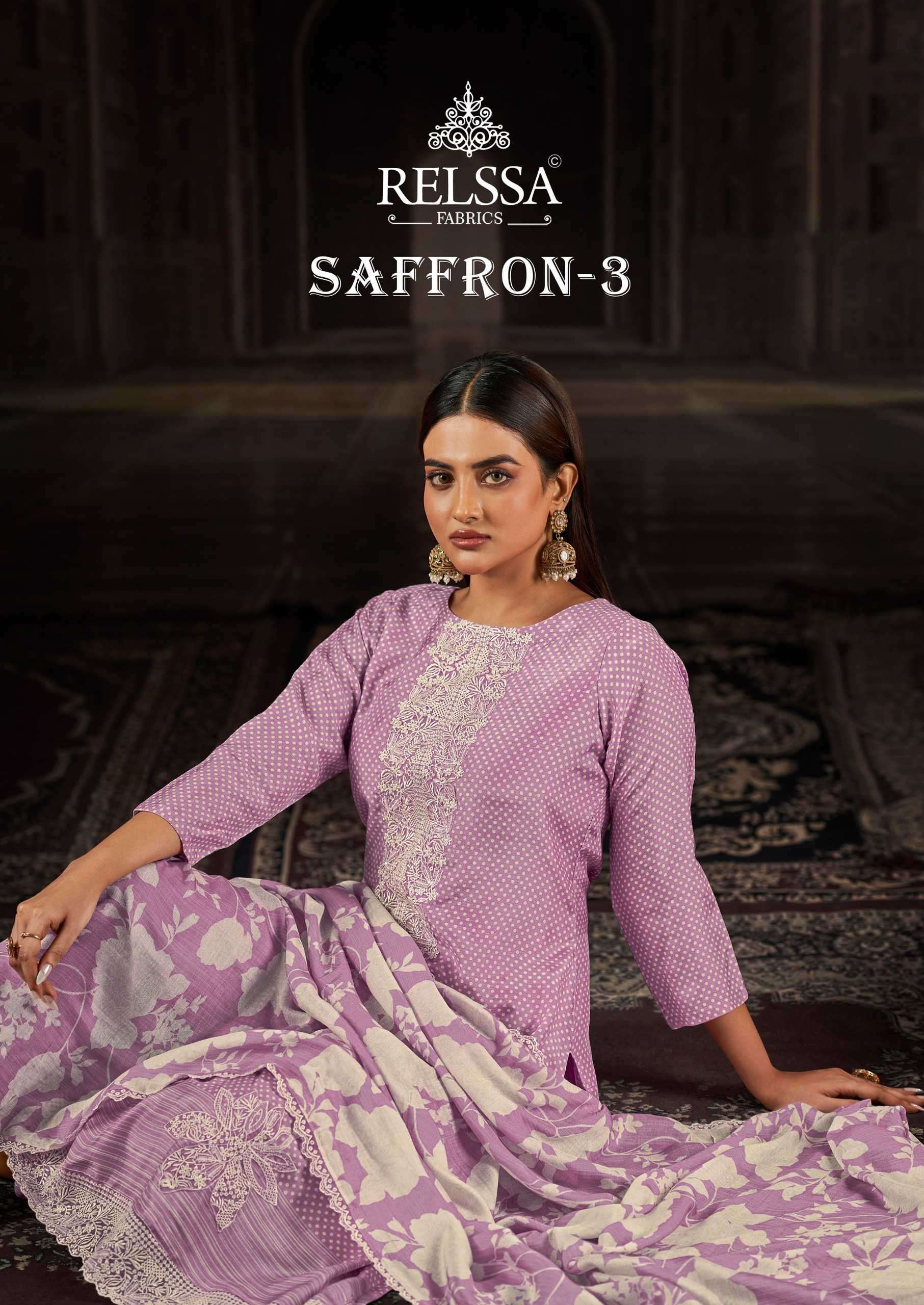 RELSSA SAFFRON VOL 3 MODAL FANCY EMBROIDERED SALWER KAMEEZ SUPPLIER 