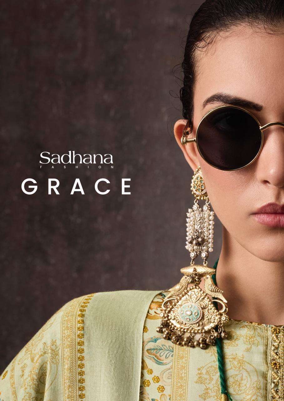 SADHNA FASHION GRACE FANCY WORK MUSLIN SUIT WHOLESALER BEST RATE 