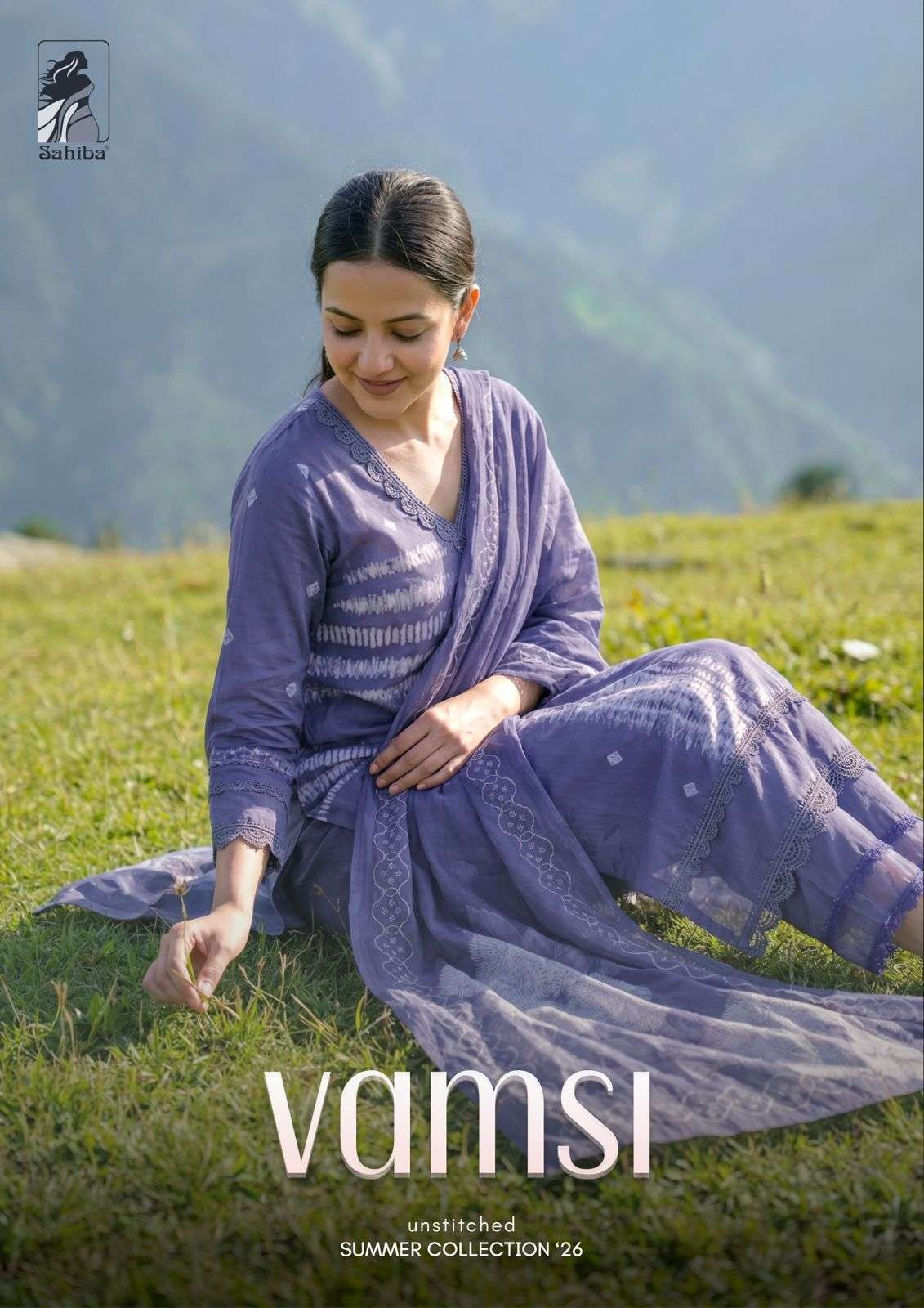 SAHIBA VAMSI COTTON LAWN FANCY WORK SUIT WHOLESALER BEST RATE 