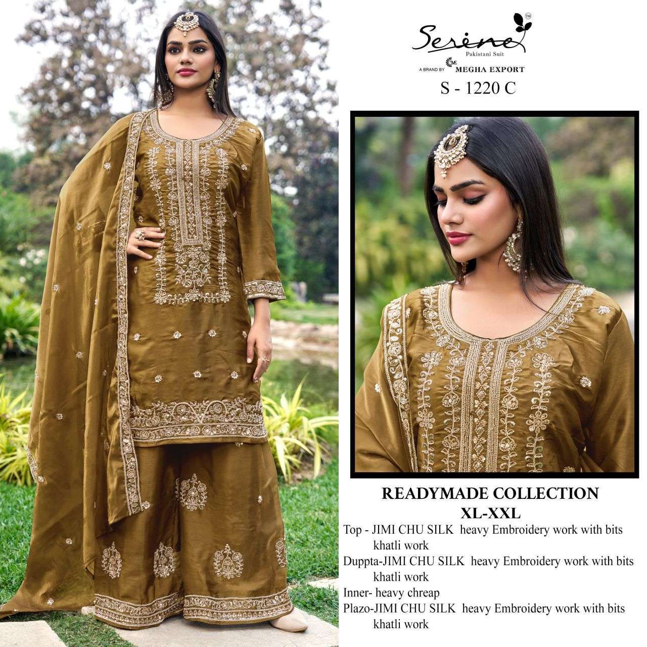 SERINE S 1220 COLORS JIMI CHU EMBROIDERED READYMADE EID CHU PAKISTANI SUIT 2026