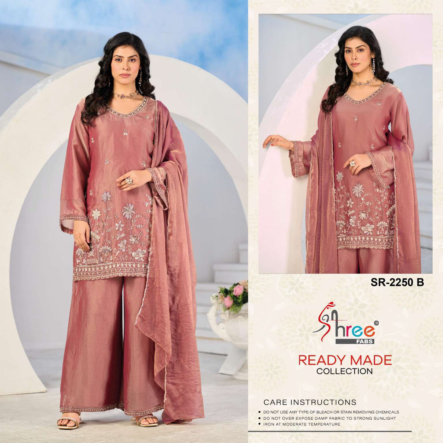 SHREE FAB 2250 COLORS CHIFFON PAKISTANI READYMADE SUIT WHOLESALER BEST RATE 