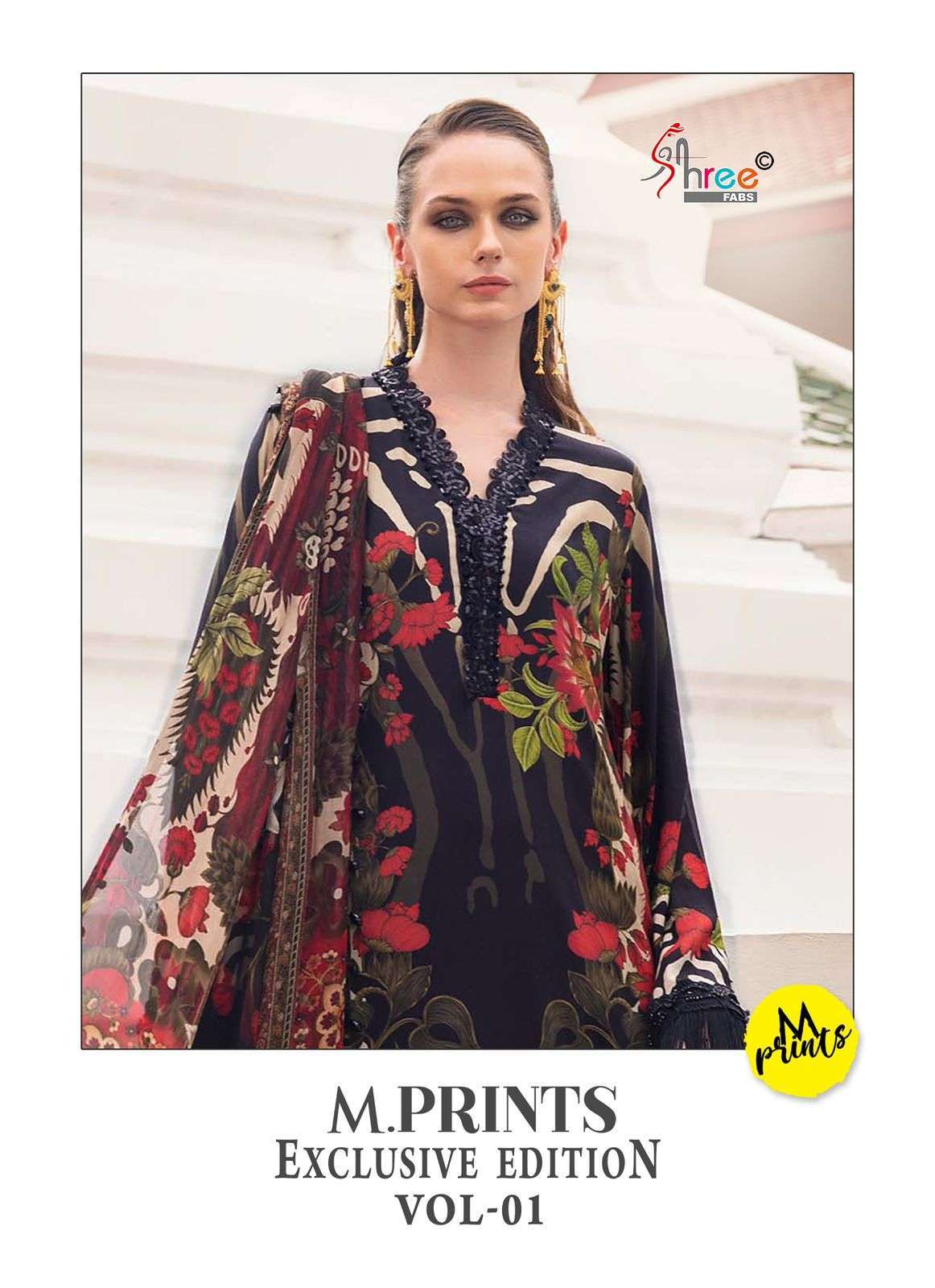 SHREE FAB MPRINT VOL 1 COTTON PATCH EMBRODERY SUIT WHOLESALER 