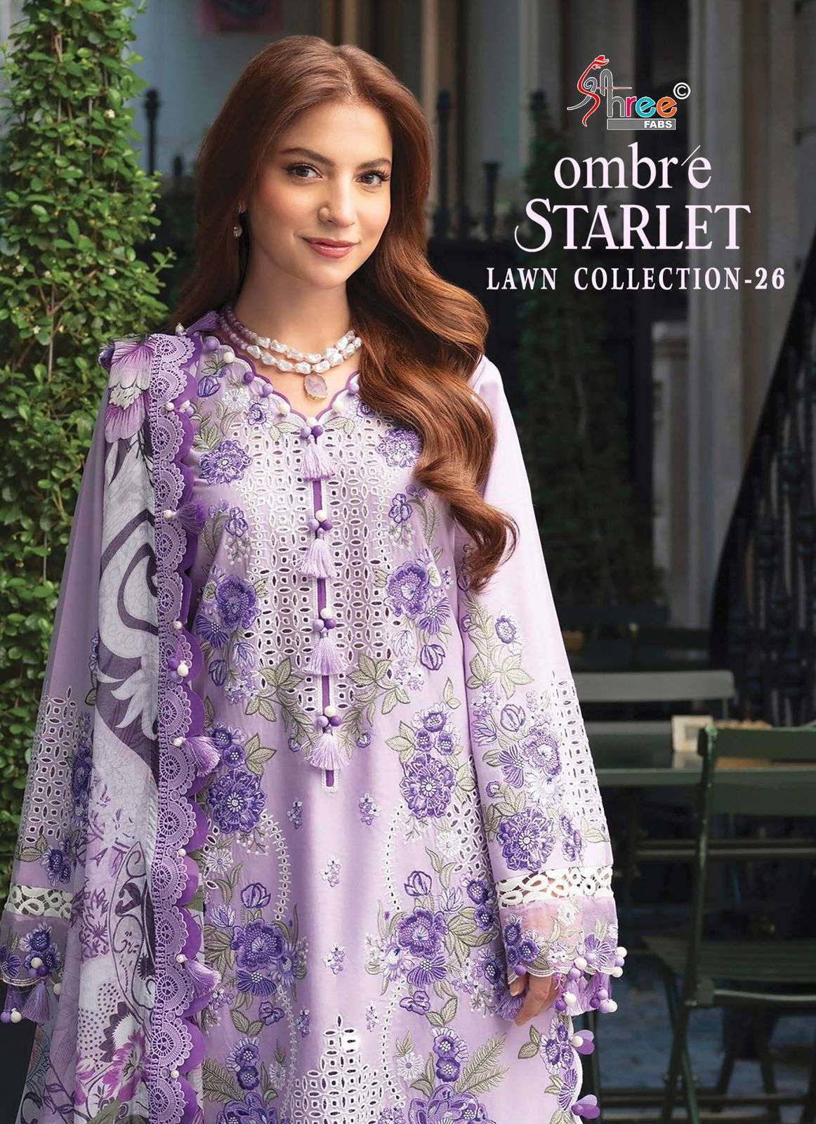 SHREE FAB OMBRE STARLET LAWN COLLECTION 26 PAKISTANI SUIT WHOLESALER 