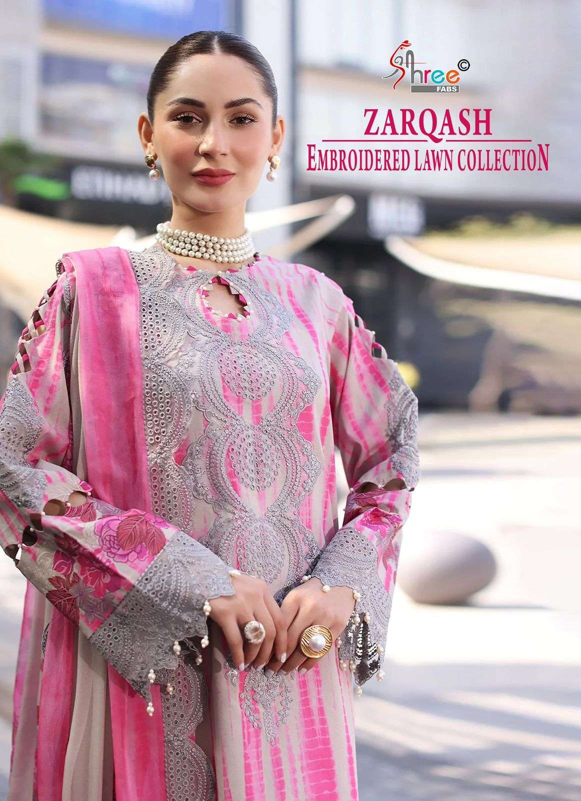 SHREE FAB ZARQASH 3991 TO 3996 LAWN COTTON PATCH WORK PAKISTANI SUIT WHOLESALER 