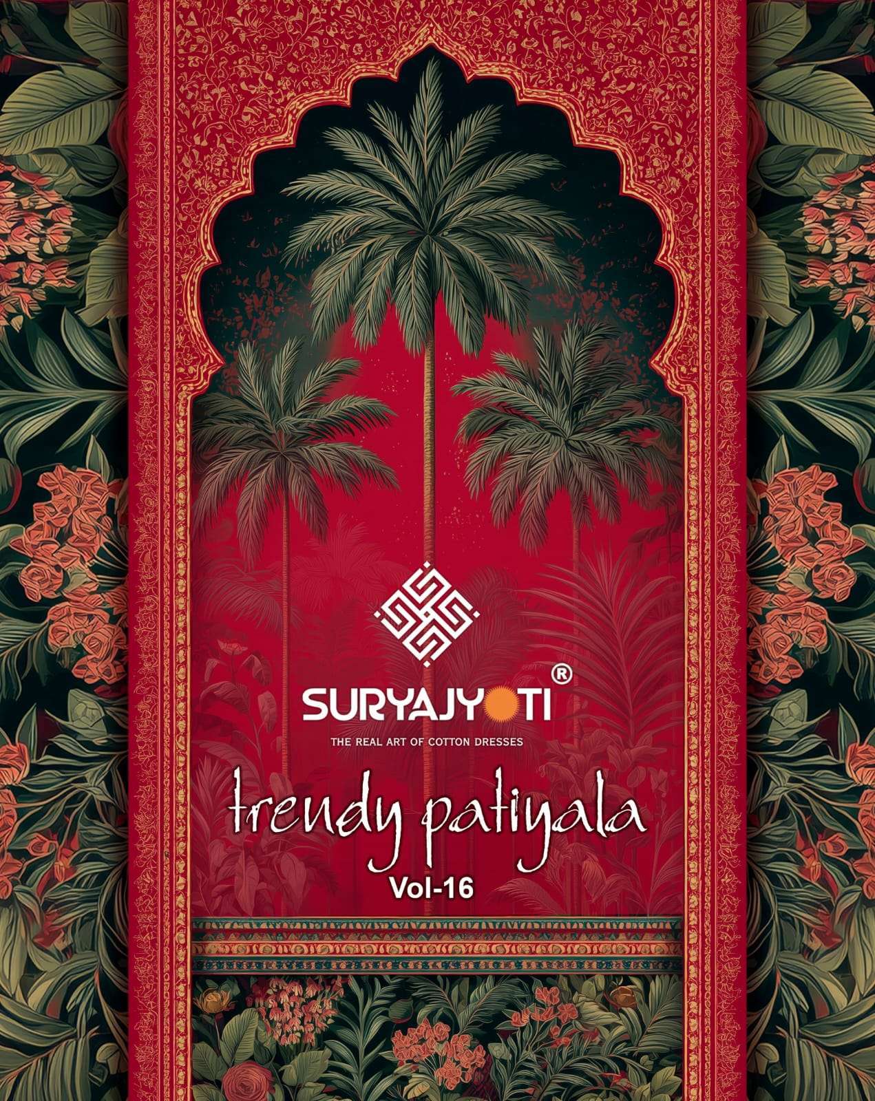 SURYAJYOTI TRENDY PATIYALA VOL 16 UNSTITCH COTTON SUIT WHOLESALER IN SURAT 2025