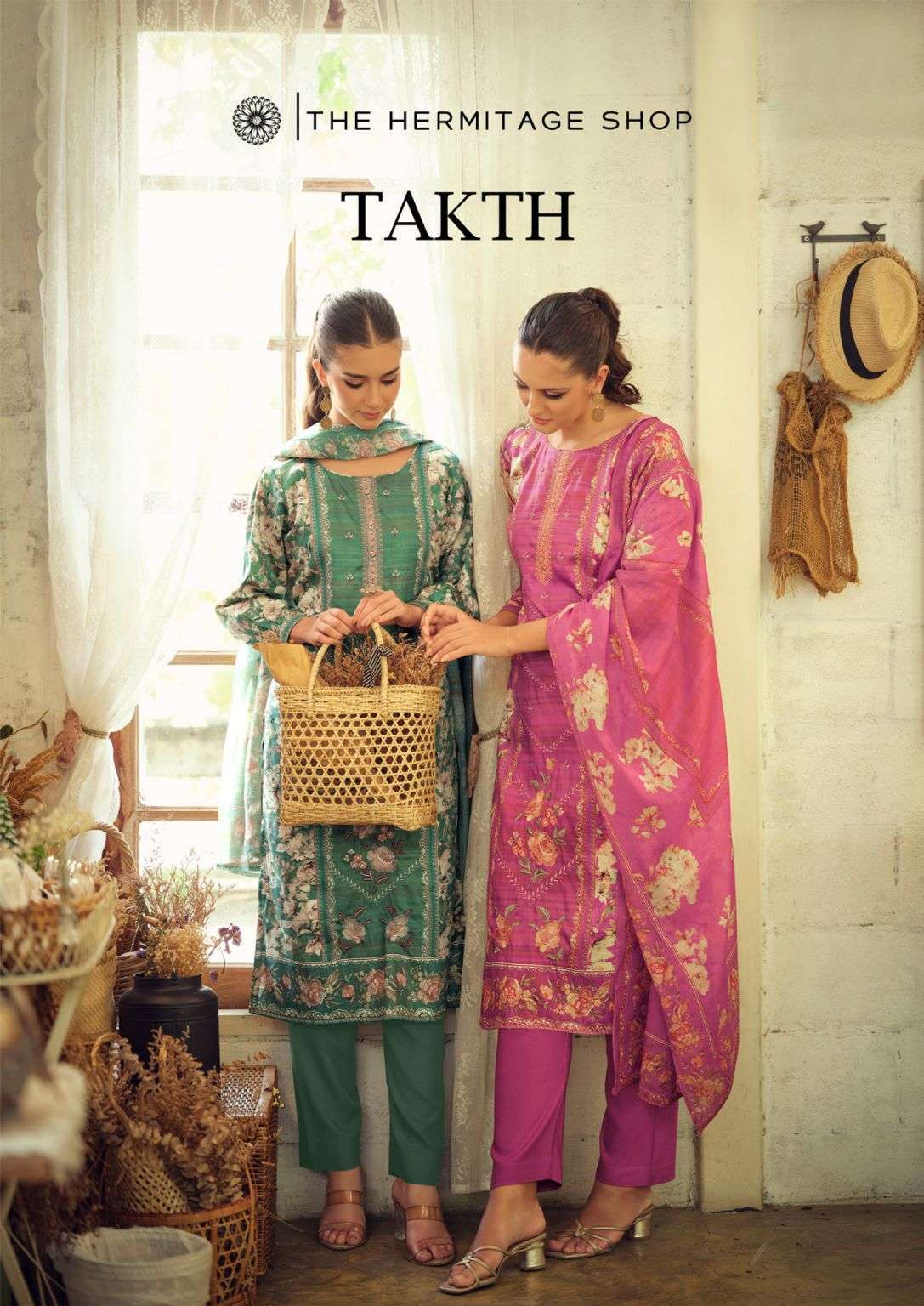 THE HERMITAHE SHOP TAKHT CAMRIC COTTON EMBROIDERY SUIT WHOLESALER BEST RATE 