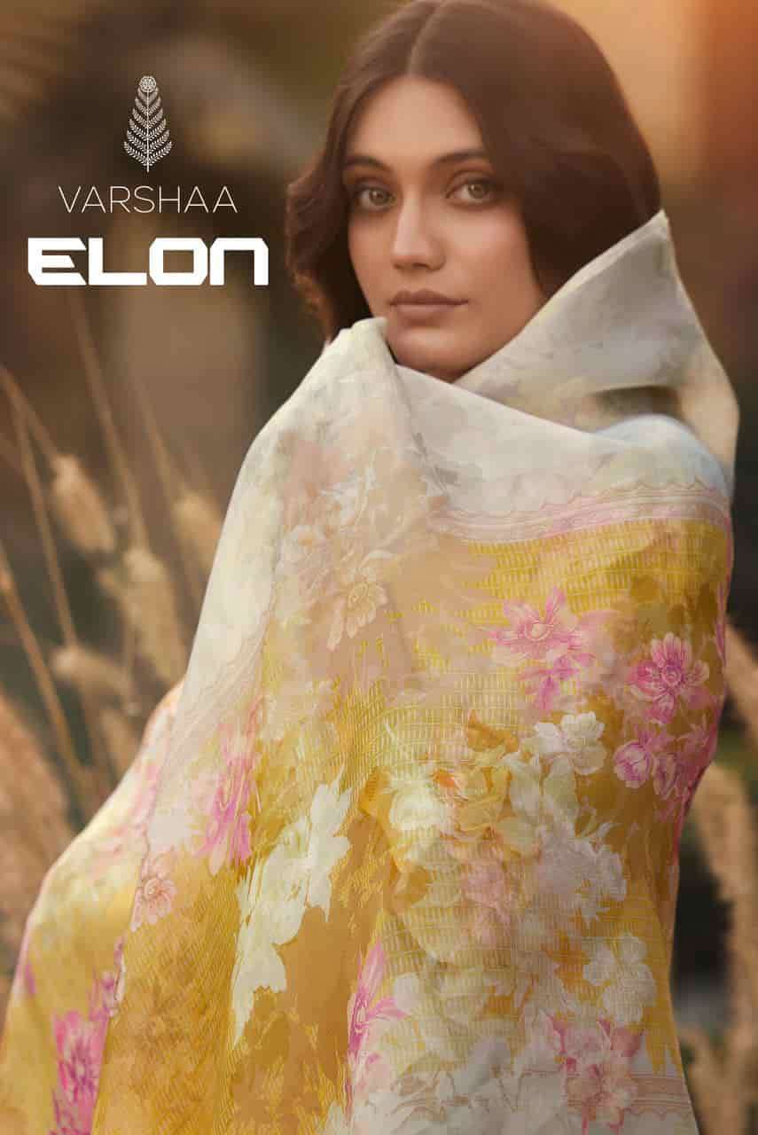 VARSHA FASHION ELON PRINTED MUSLIN LADIES SUIT WHOLESALER 