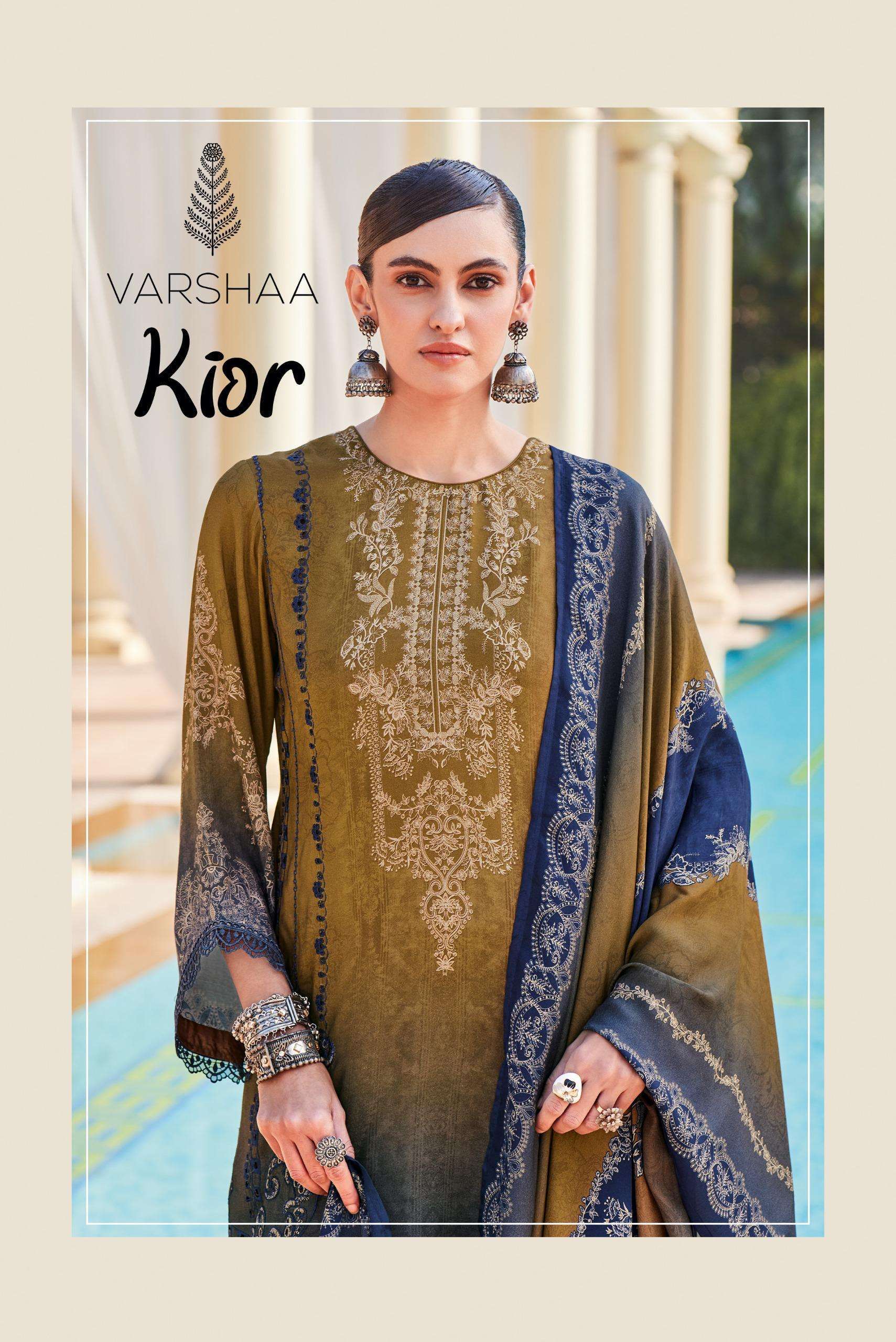 VARSHA FASHION KIOR VISCOSE MUSLIN EMBRODERED SALWER KAMEEZ WHOLESALER 