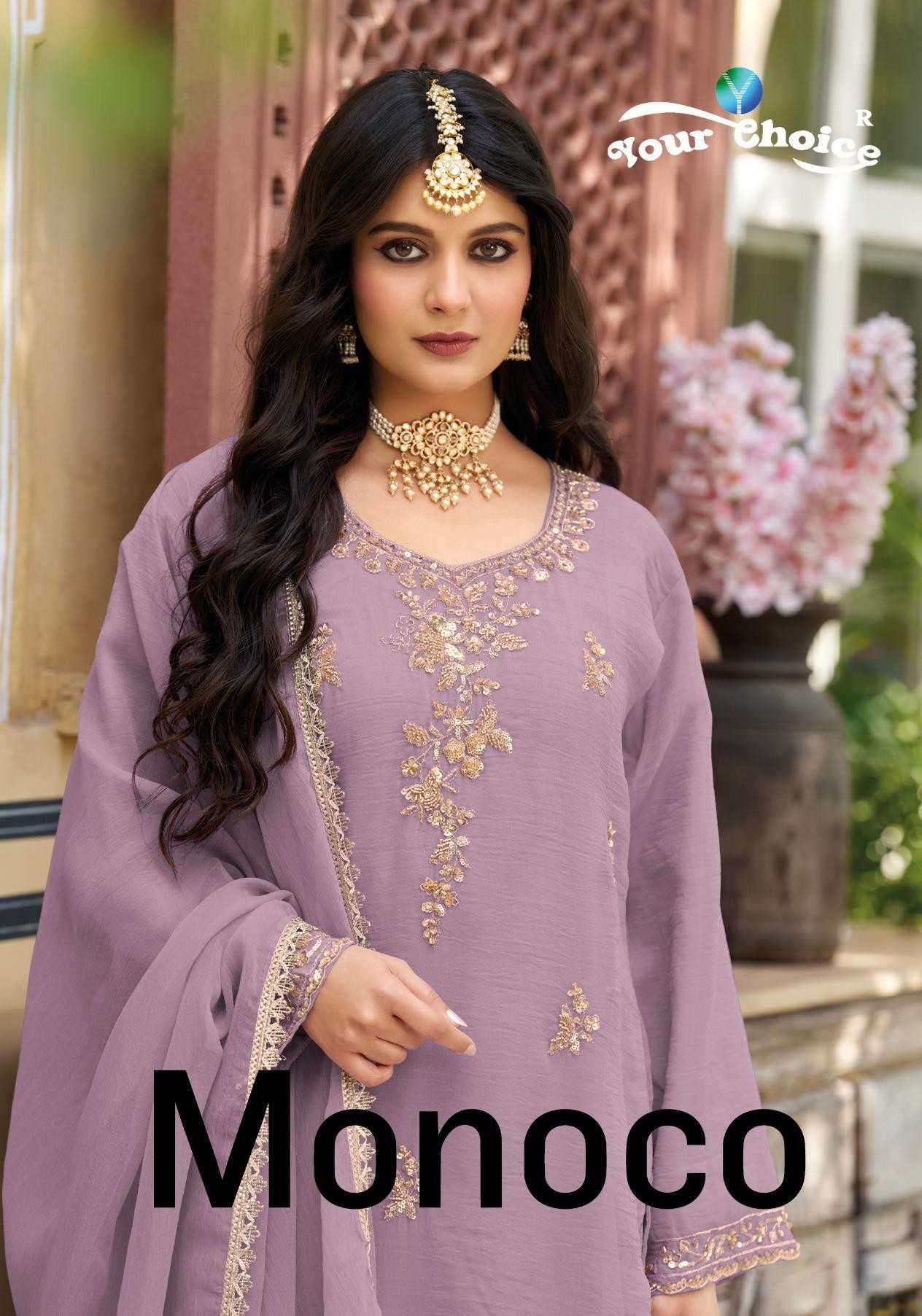 YOUR CHOICE MONOCO ROSE GOLD WITH BEADS WORK READYMADE SALWER KAMEEZ 2026