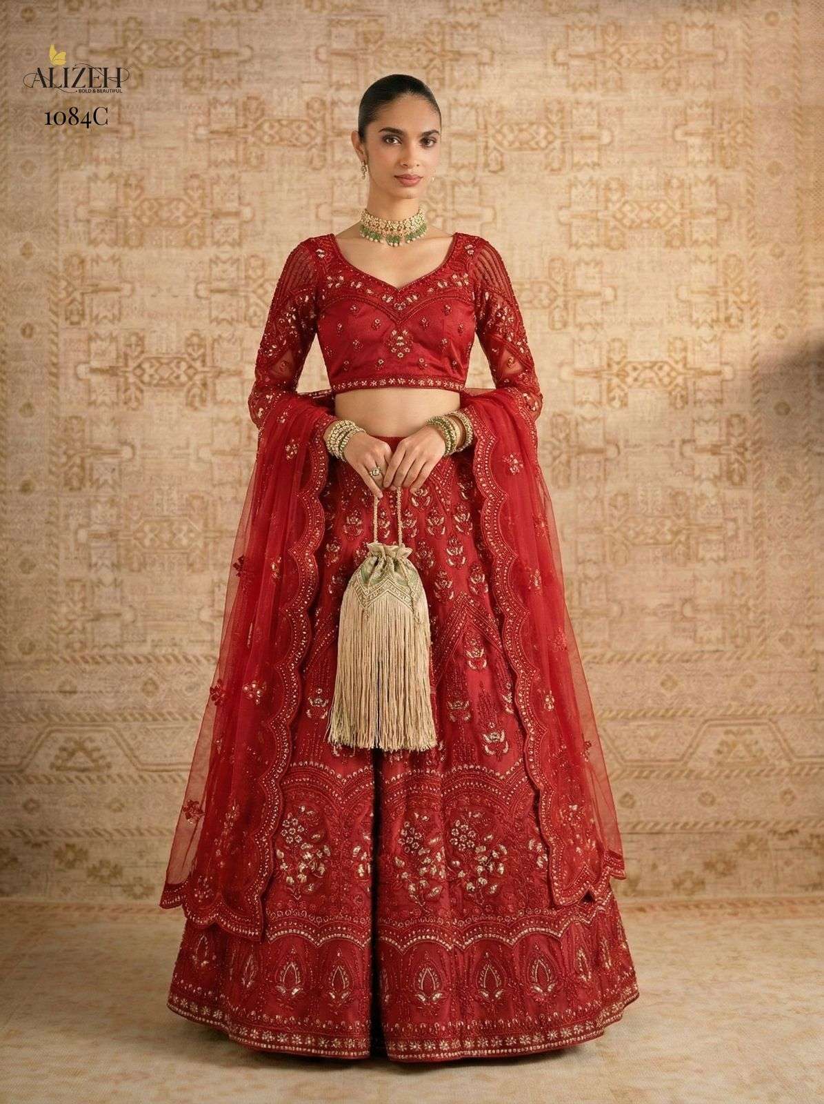 ALIZEH 1084 WEDDING LEHNGA EXPORTER BEST RATE 