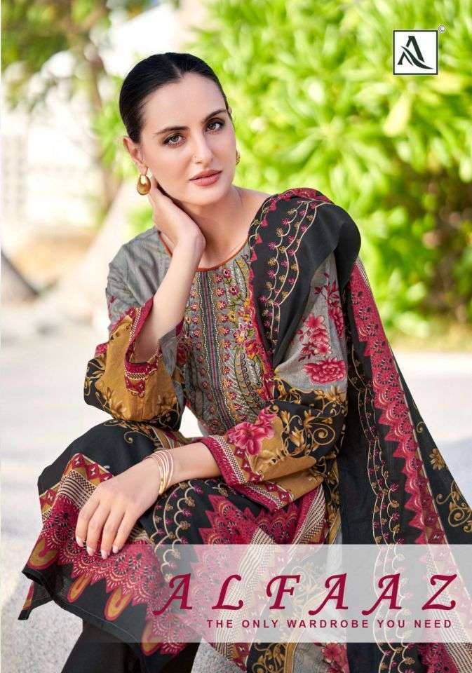 ALOK SUIT ALFAAZ CAMBRIC COTTON PAKISTANI SUIT WHOLESALER BEST RATE 