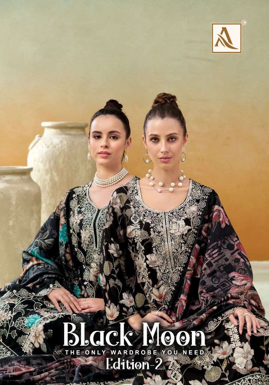 ALOK SUIT BLACK MOON VOL 2 VISCOSE RAYON SUIT WHOLESALER BEST RATE 2025