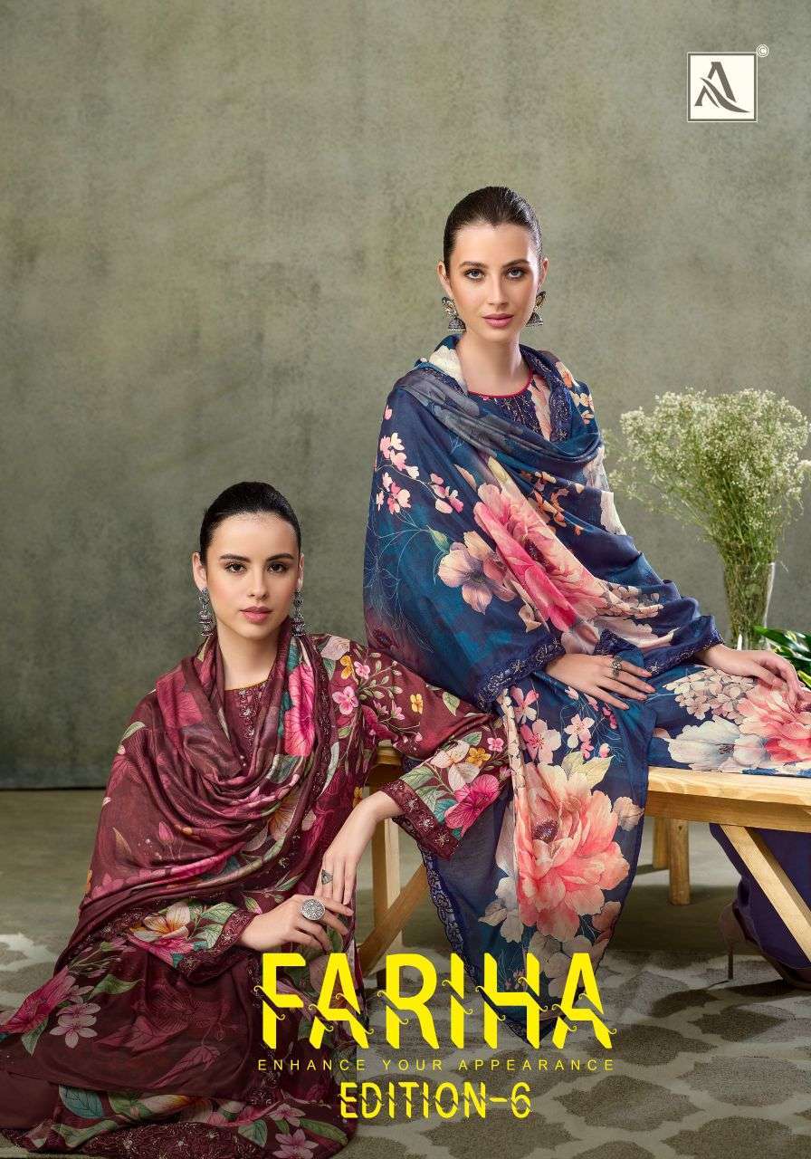 ALOK SUIT FARIHA VOL 6 VISCOSE MUSLIN SALWER KAMEEZ DEALER IN SURAT 2026