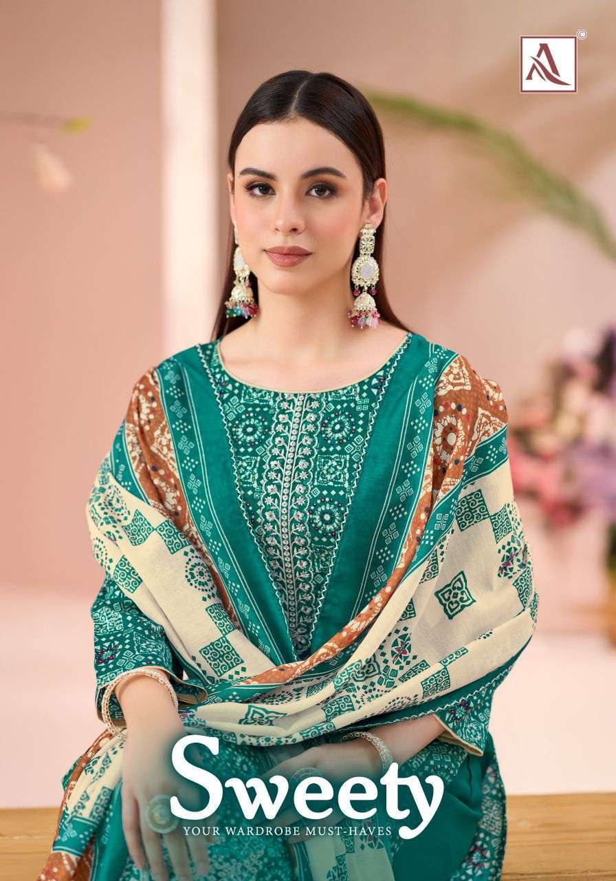 ALOK SUIT SWEETY FANCY FOIL PRINT ZAM COTTON SUIT WHOLESALER BEST RATE DEALER 2026